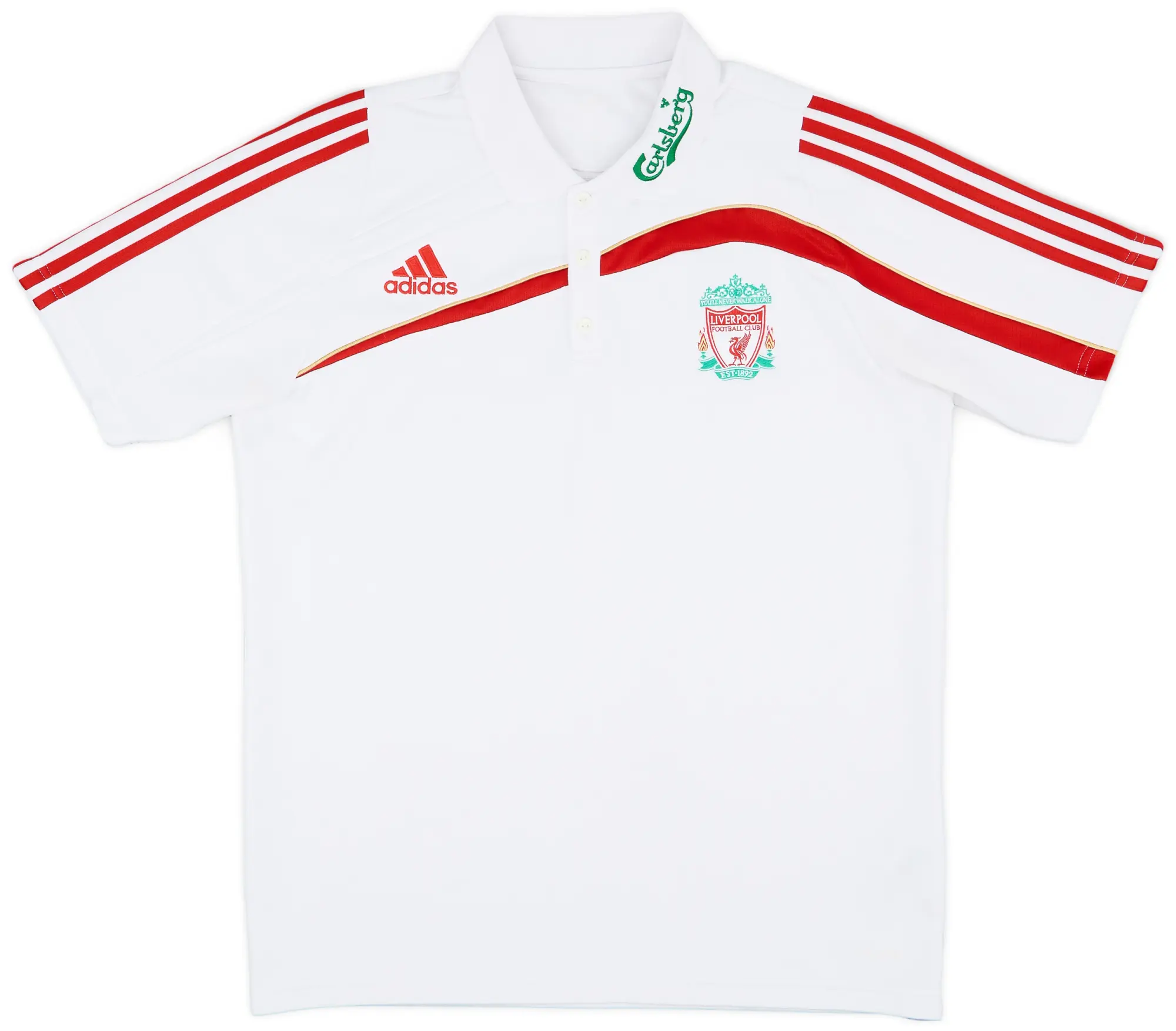 2009-10 Liverpool adidas Polo Shirt - 8/10 - (XL)
