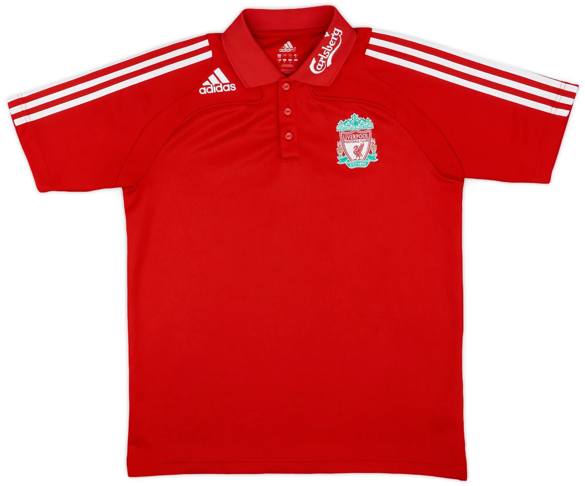 2008-09 Liverpool adidas Polo Shirt - 8/10 - (M)