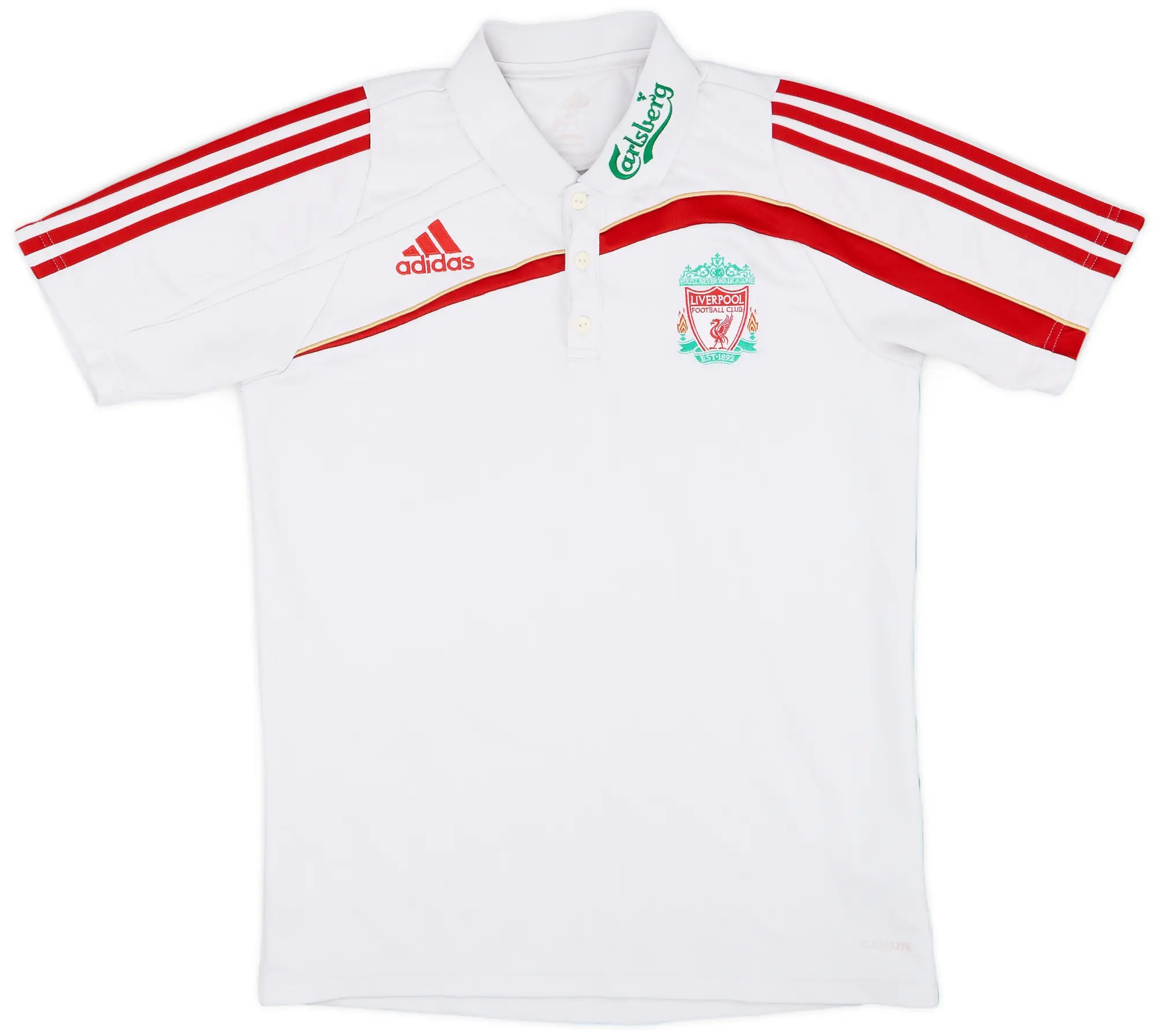 2008-09 Liverpool adidas Polo Shirt - 7/10 - (M)
