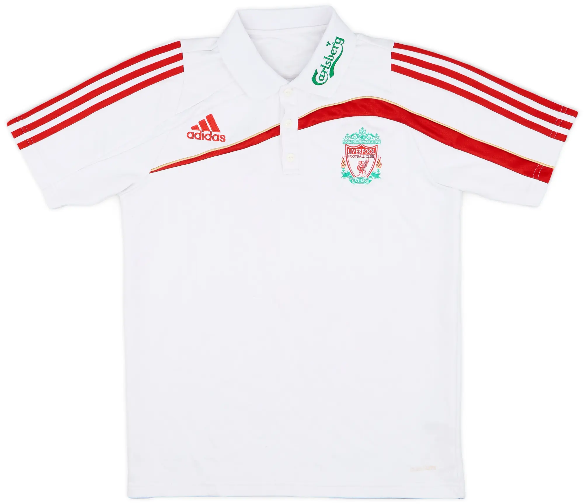 2009-10 Liverpool adidas Polo Shirt - 7/10 - (M)