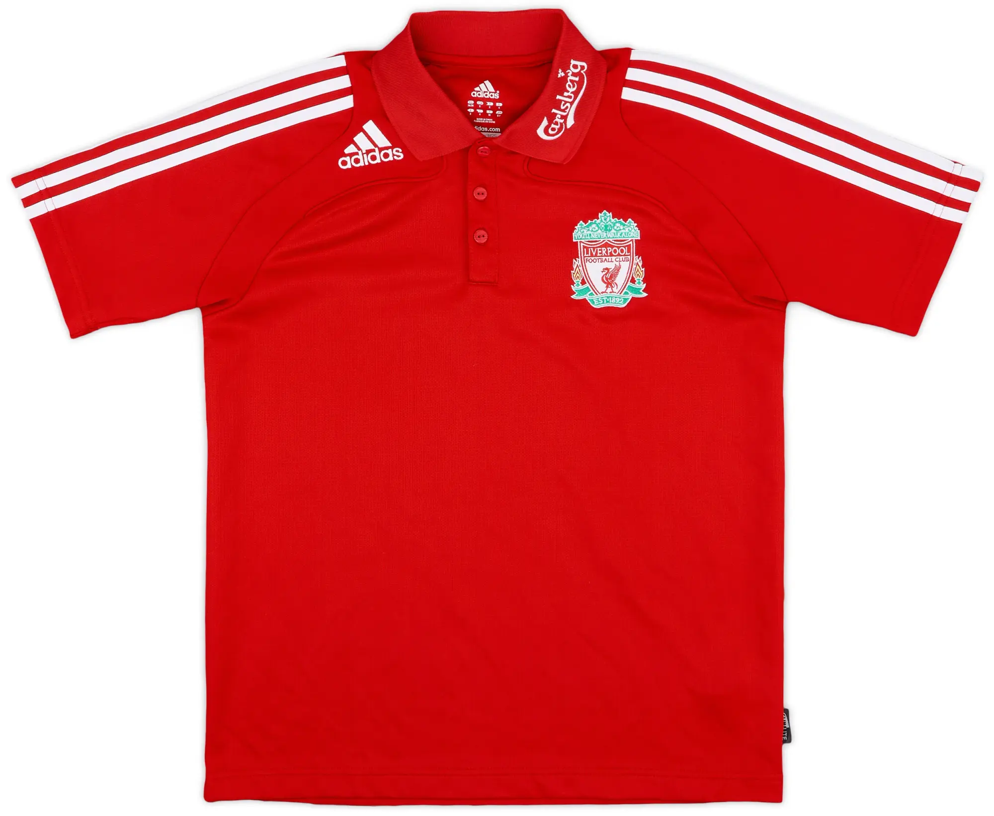 2008-09 Liverpool adidas Polo Shirt - 9/10 - (S)