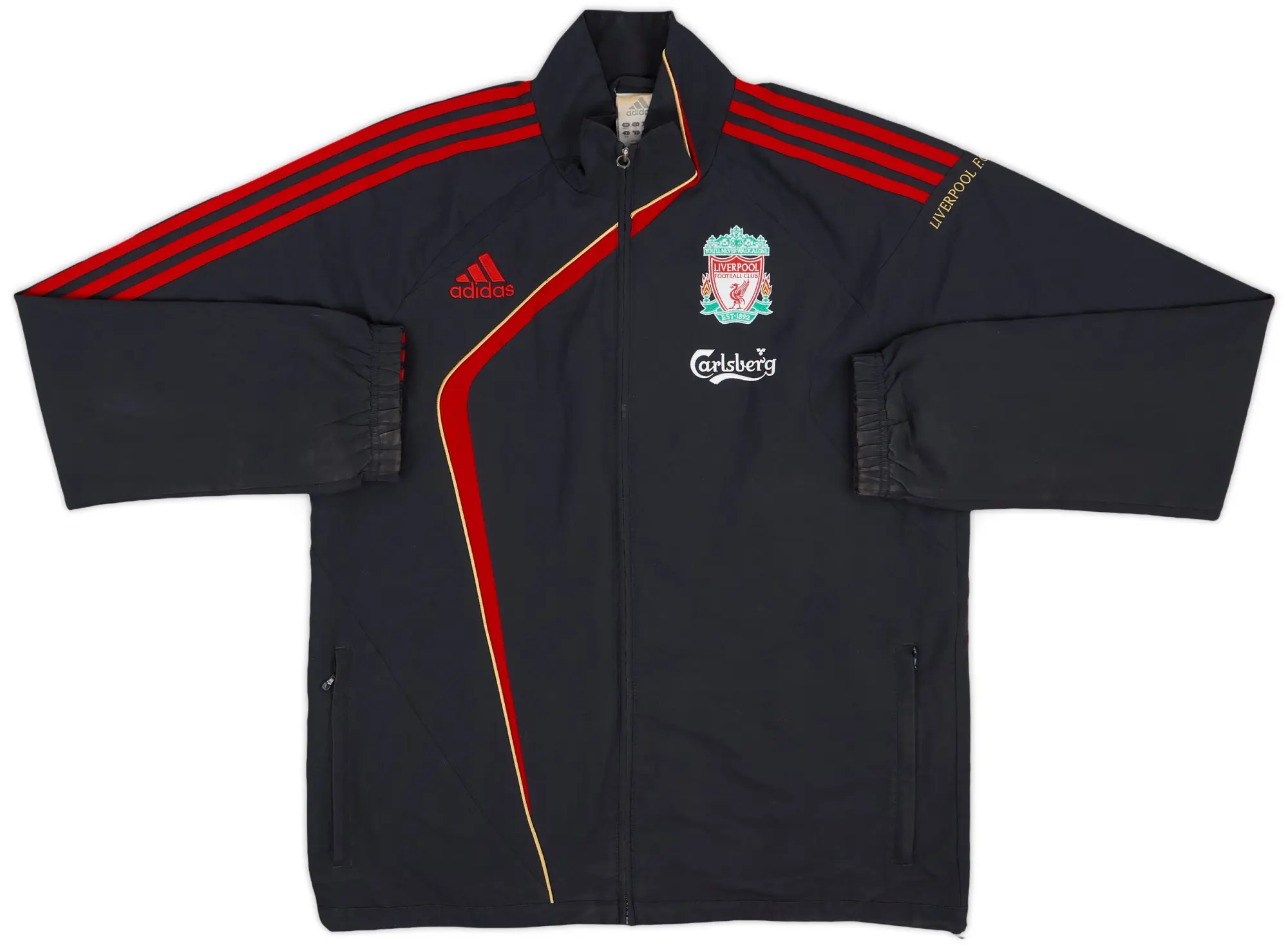 2009-10 Liverpool adidas Track Jacket - 7/10 - (M/L)