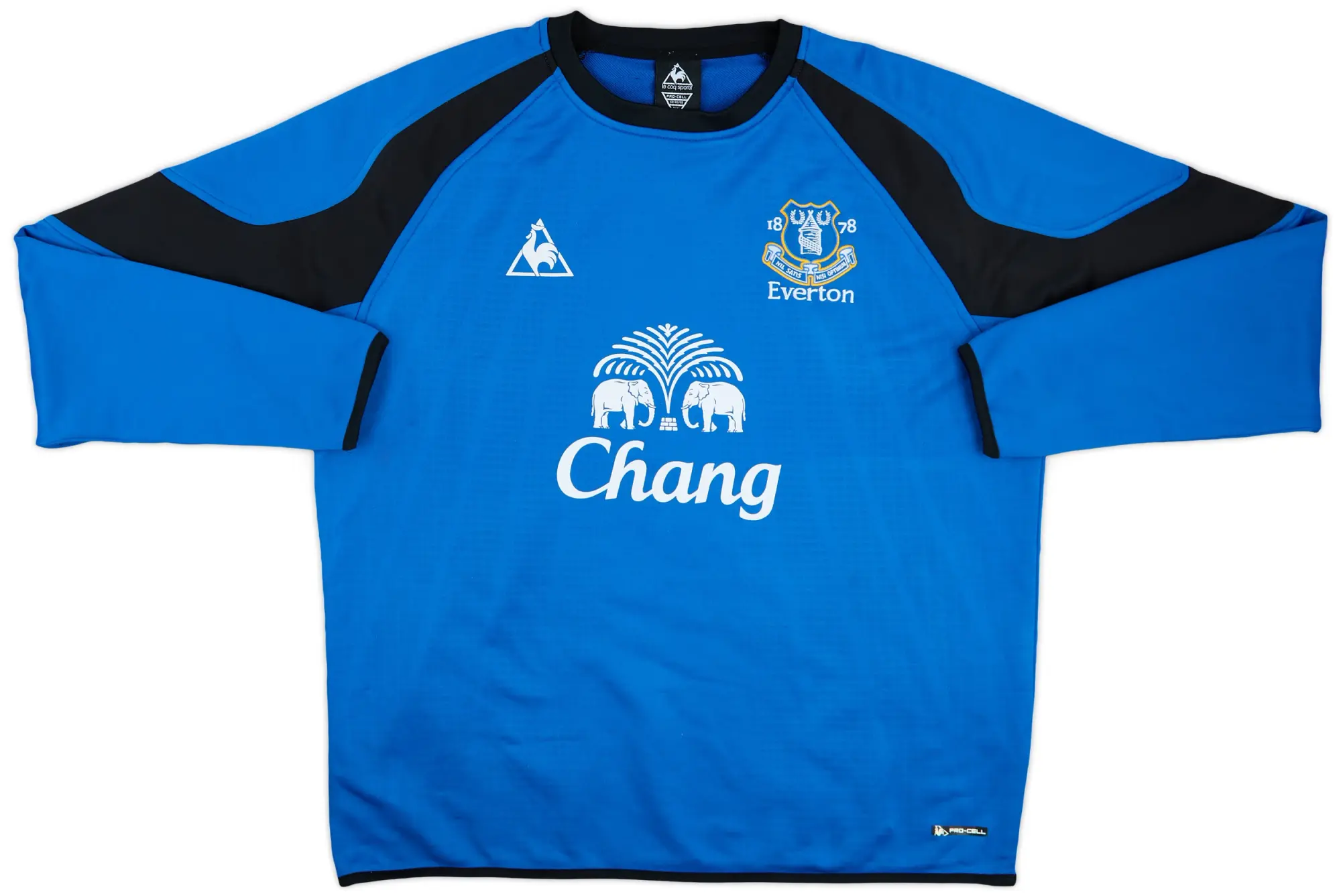 2010-11 Everton Le Coq Sportif Sweat Top - 8/10 - (XL)