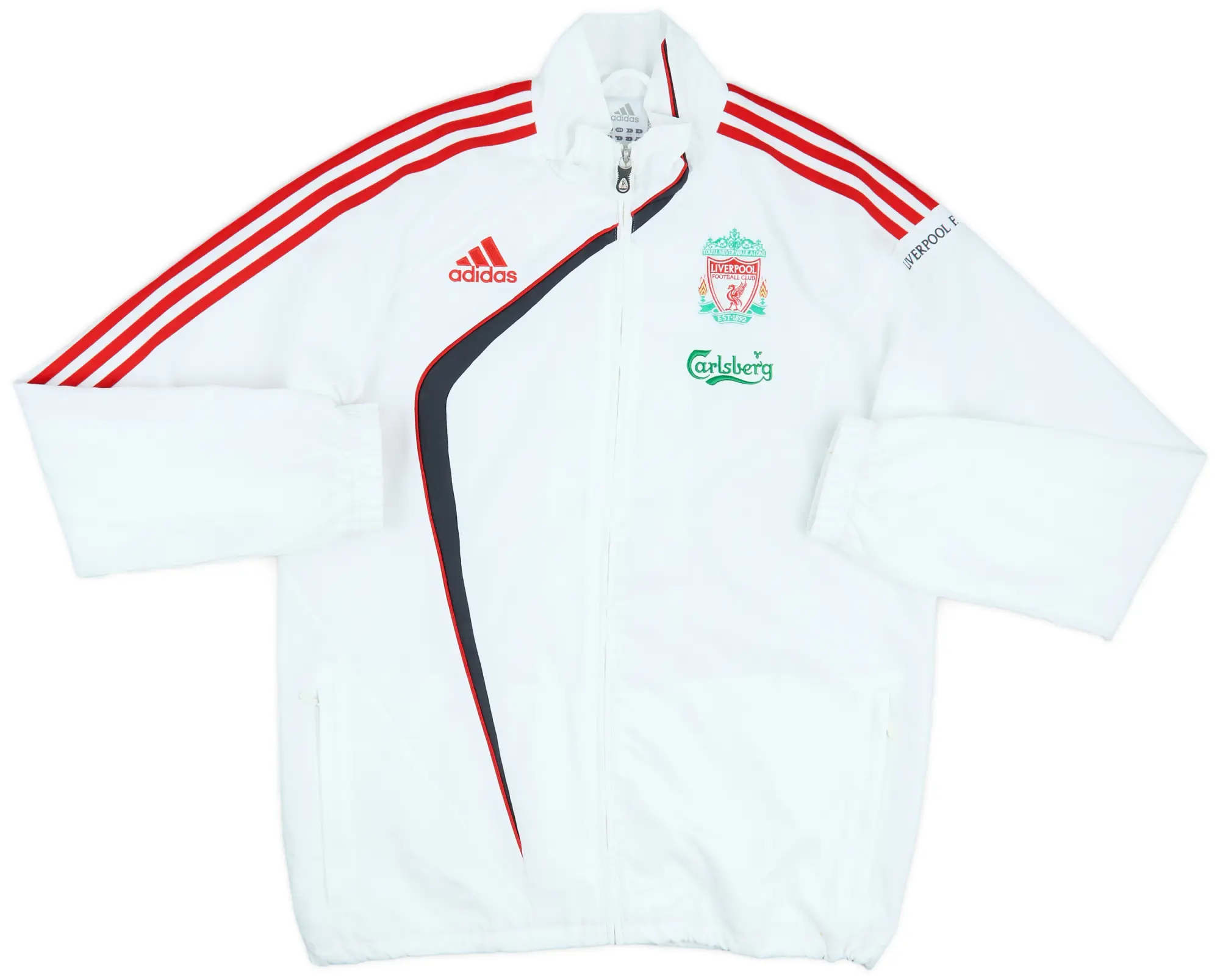 2009-10 Liverpool adidas Track Jacket - 8/10 - (M)