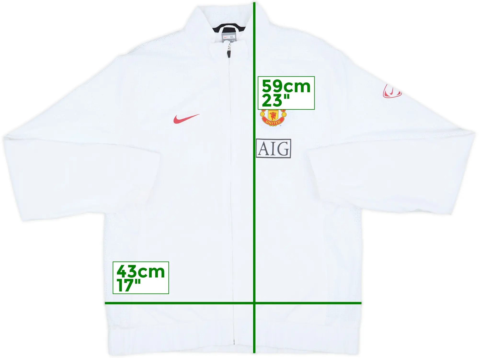 2009-10 Manchester United Nike Track Jacket - 8/10 - (S)
