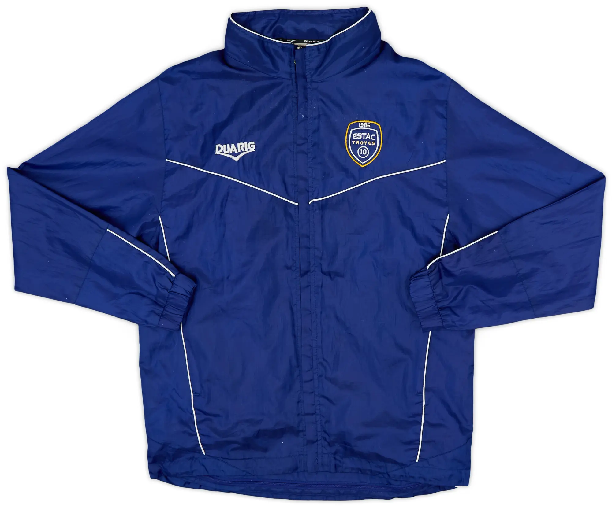 2010-11 Troyes Duarig Player Issue Hooded Rain Jacket #231 - 8/10 - (S)