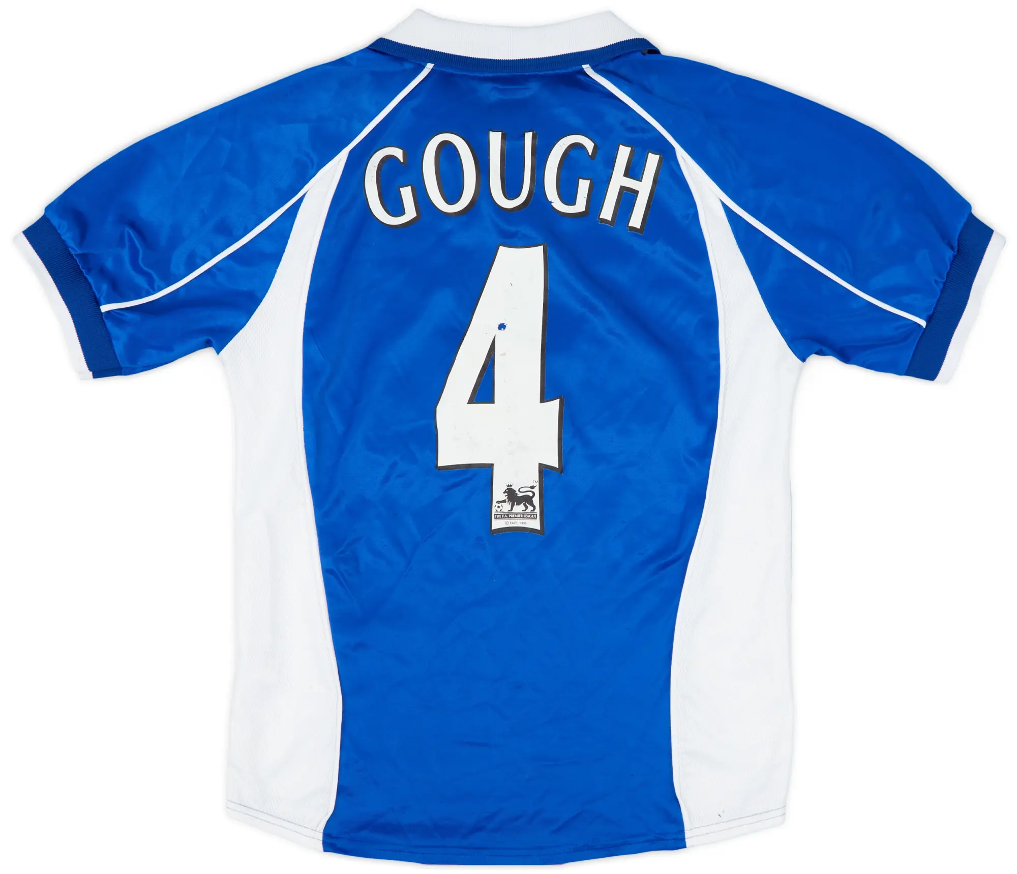 2000-02 Everton Home Shirt Gough #4 - 6/10 - (M.Boys)
