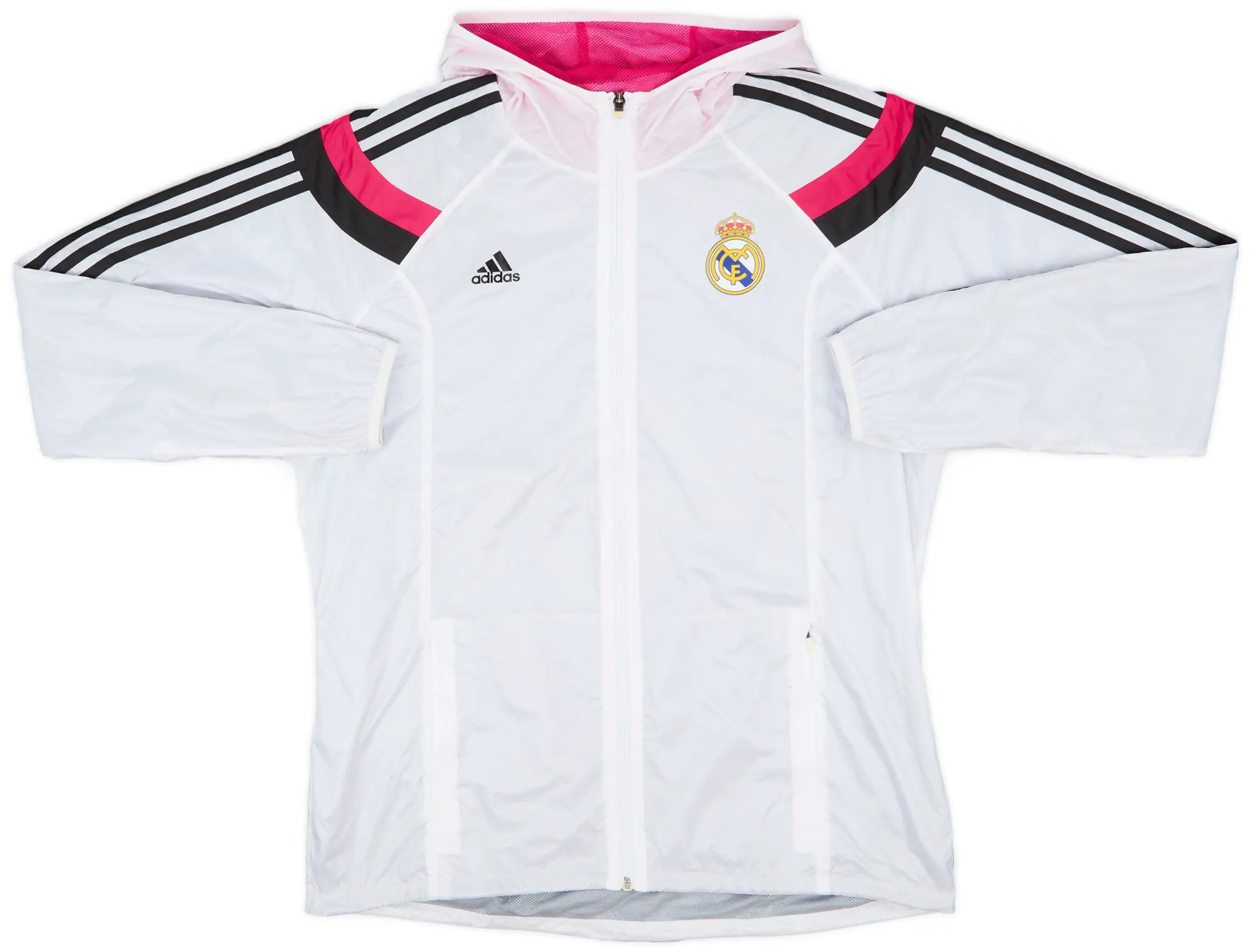2014-15 Real Madrid adidas Hooded Track Jacket - 8/10 - (L)