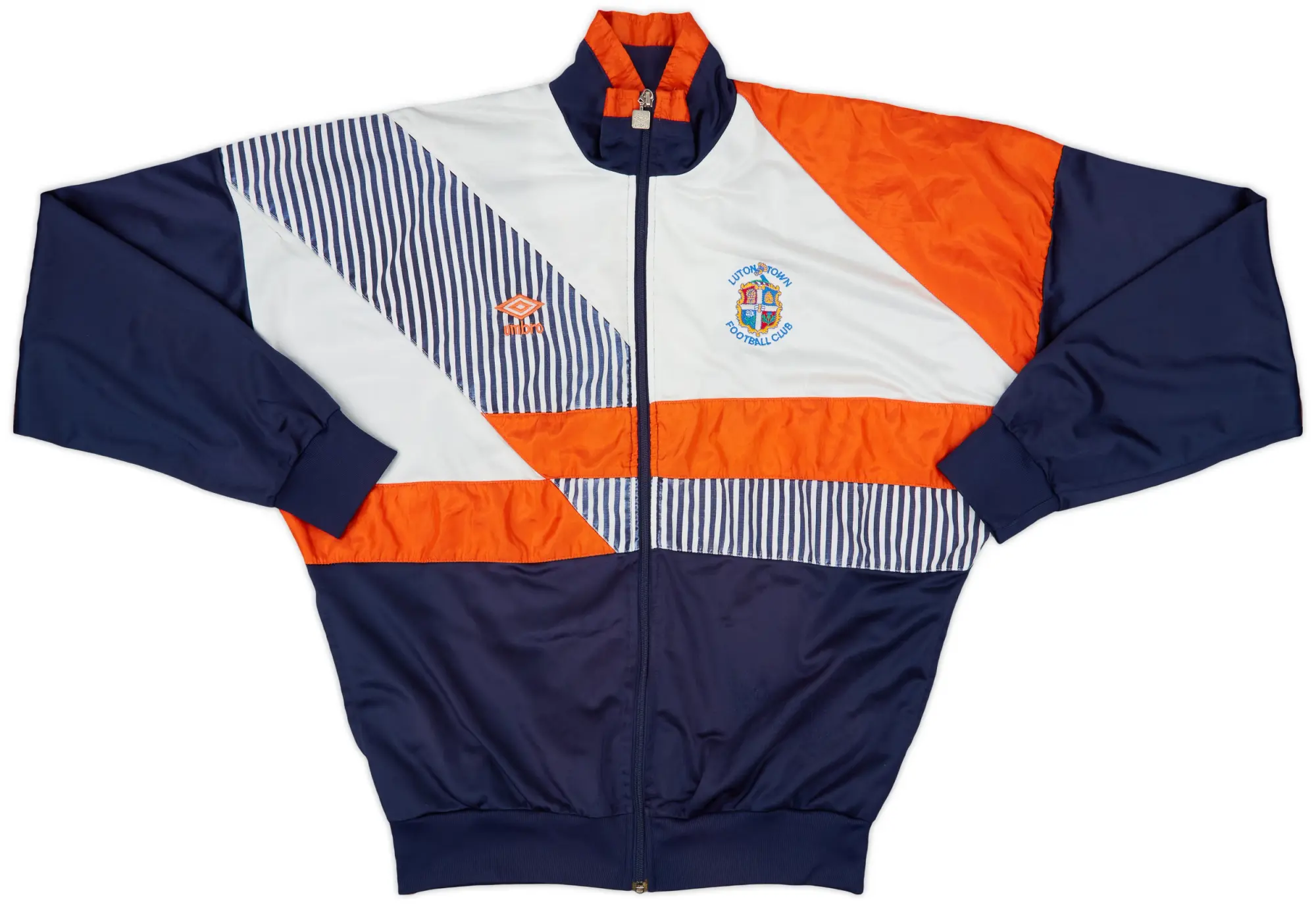 1991-92 Luton Town Umbro Track Jacket - 8/10 - (XL)
