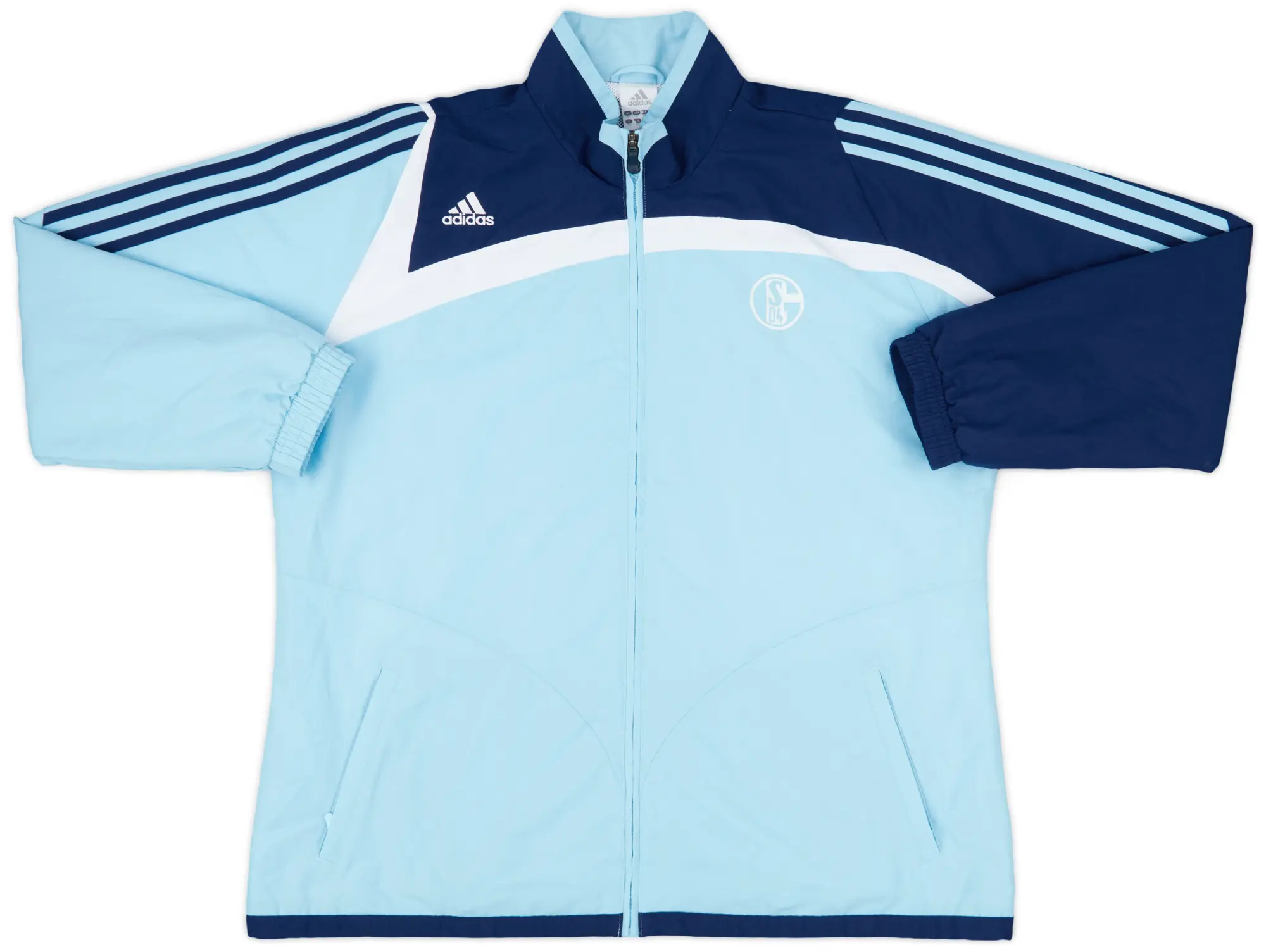 2007-08 Schalke adidas Track Jacket - 9/10 - (XL)