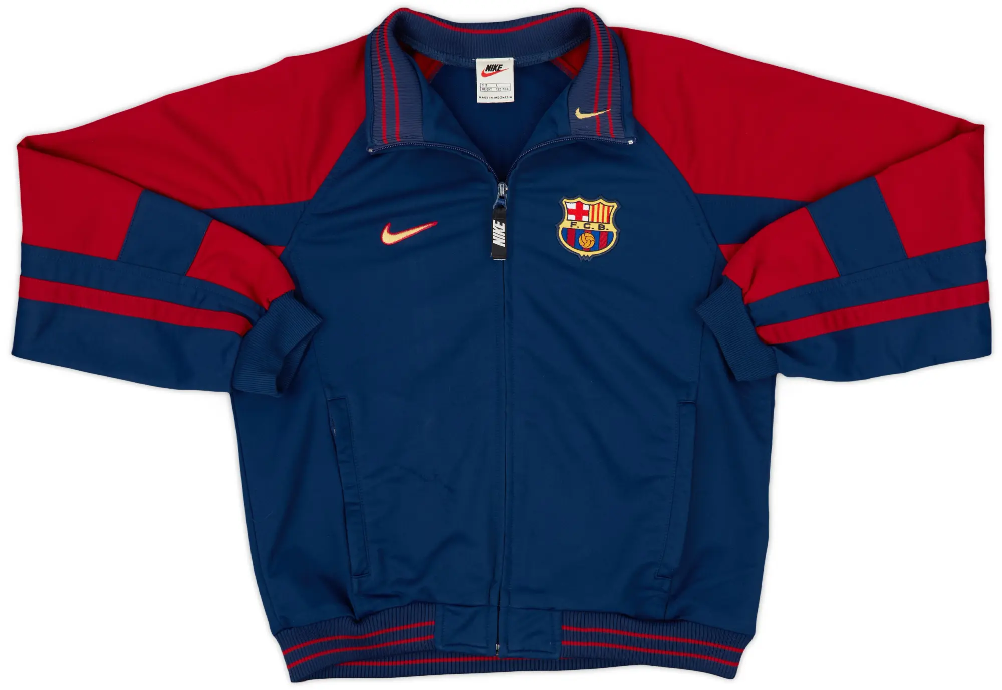 1998-99 Barcelona Nike Track Jacket - 7/10 - (L.Boys)