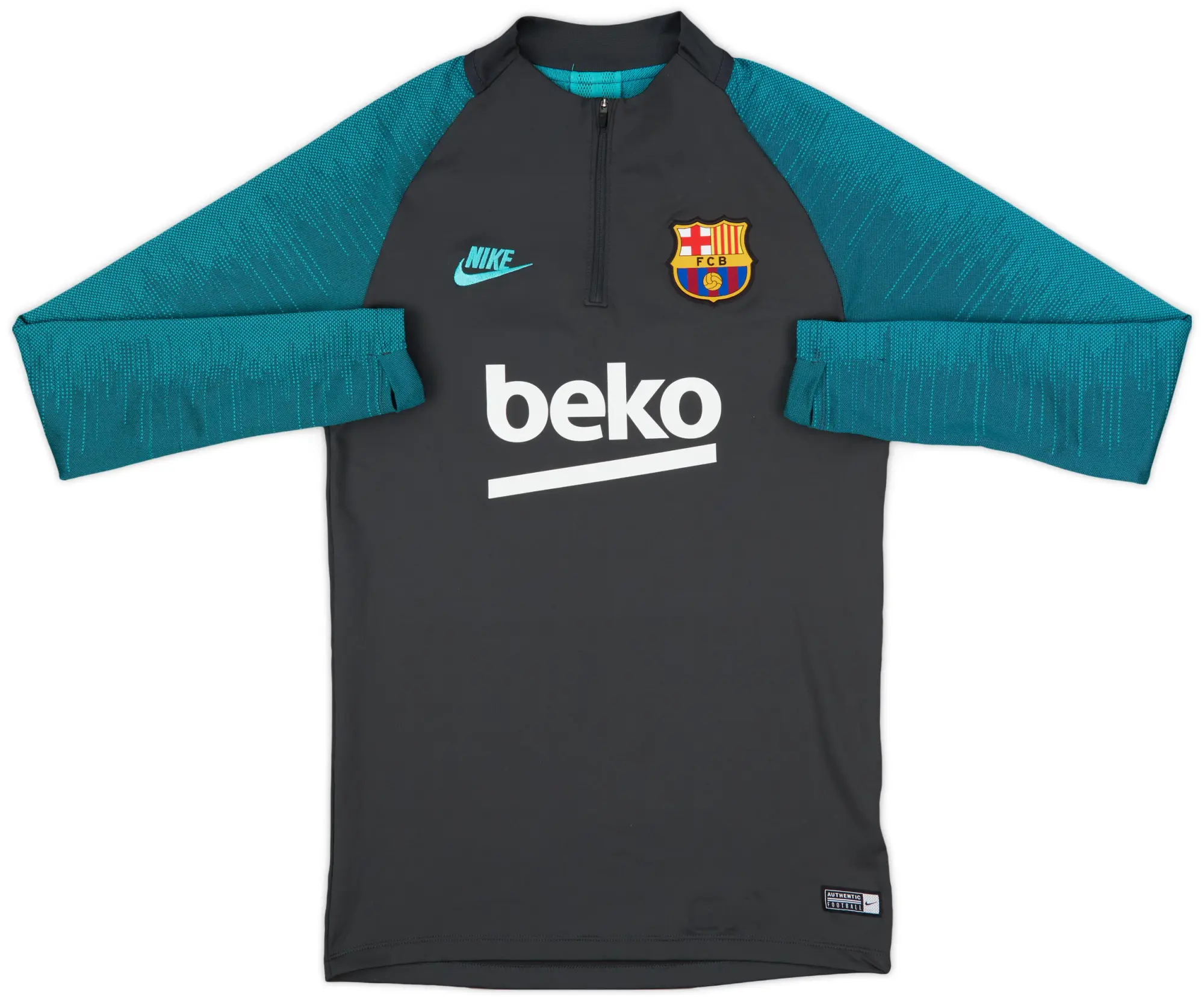 2019-20 Barcelona Nike 1/4 Zip Drill Top - 8/10 - (S)