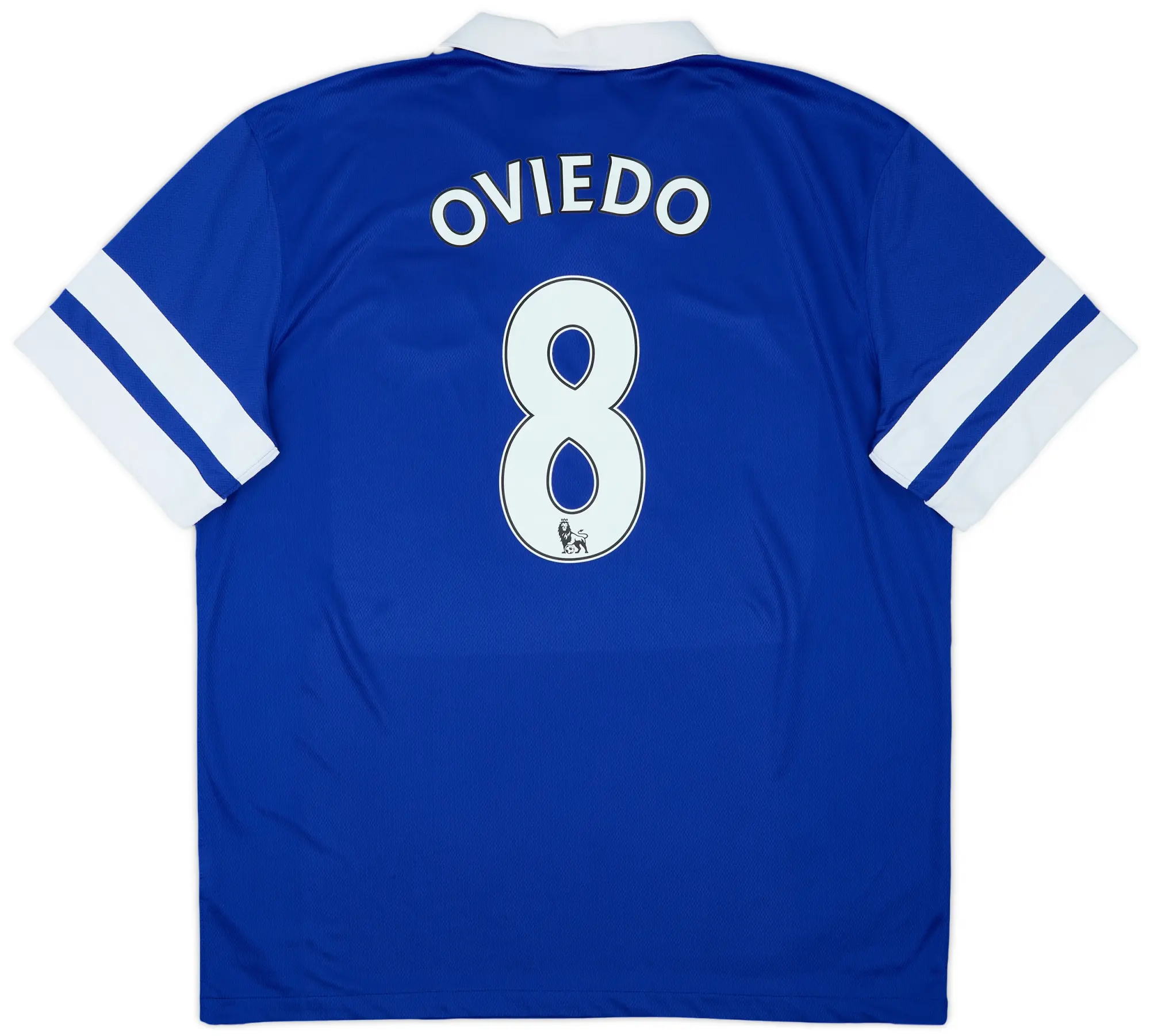 2013-14 Everton Home Shirt Oviedo #8 - 9/10 - (XL)