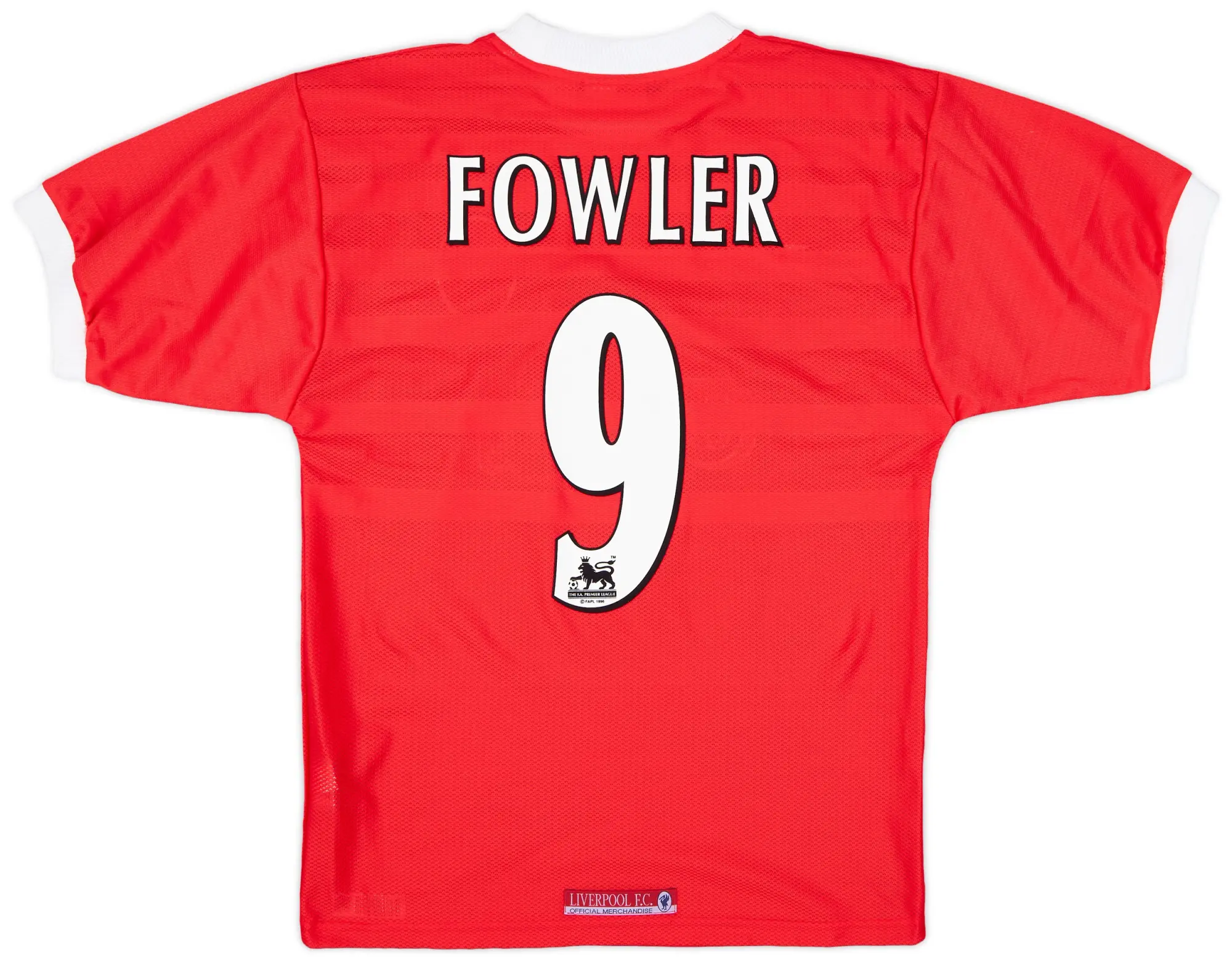 1998-00 Liverpool Home Shirt Fowler #9 - 9/10 - (S)