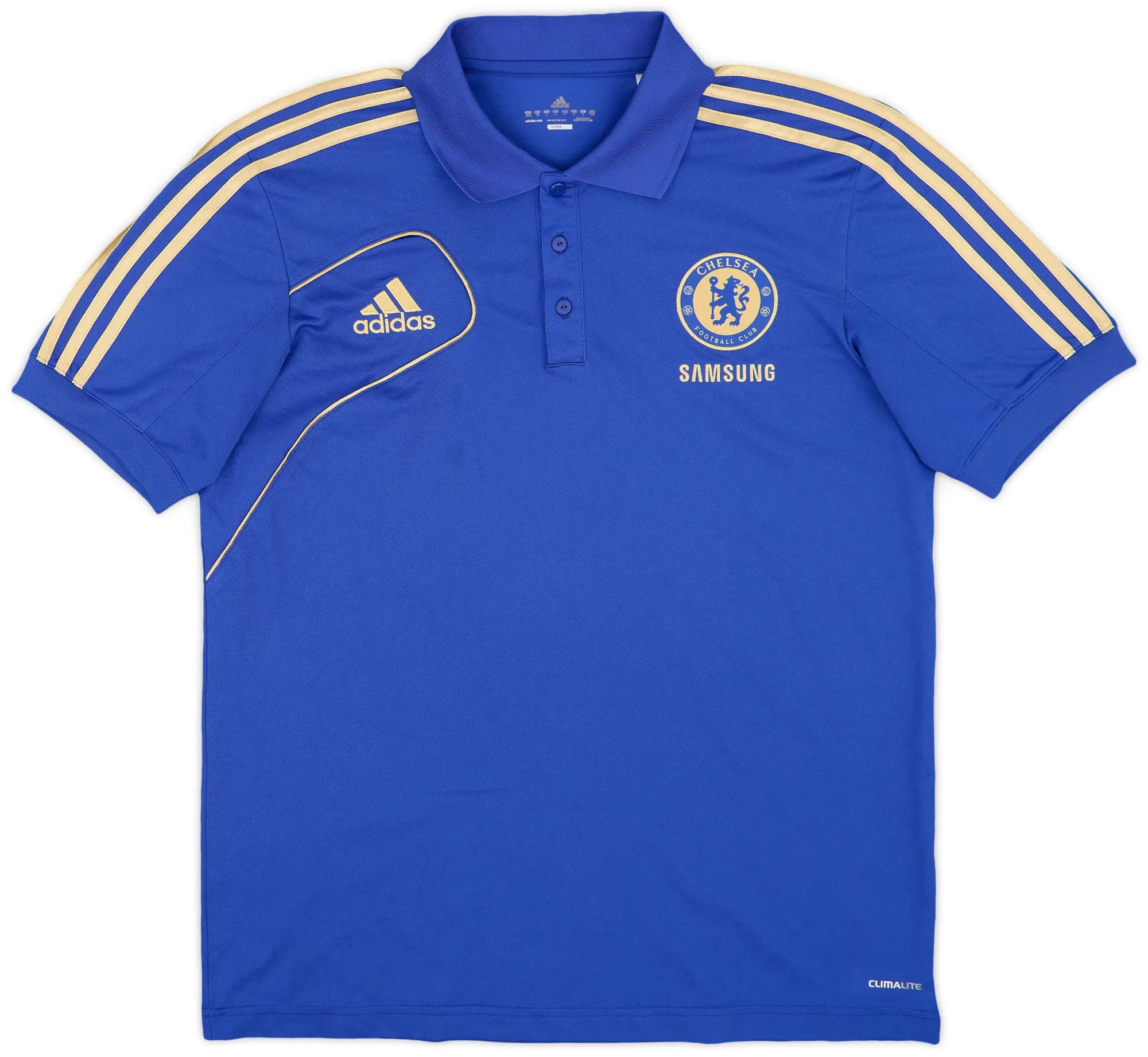 2012-13 Chelsea adidas Polo Shirt - 8/10 - (M/L)