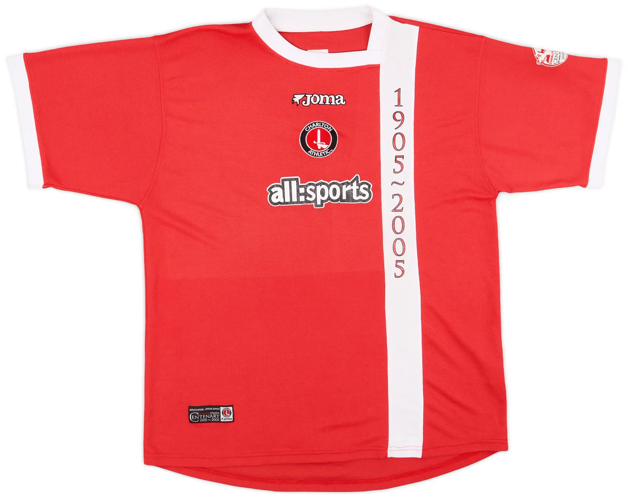 2005-06 Charlton Centenary Home Shirt - 6/10 - (XL)