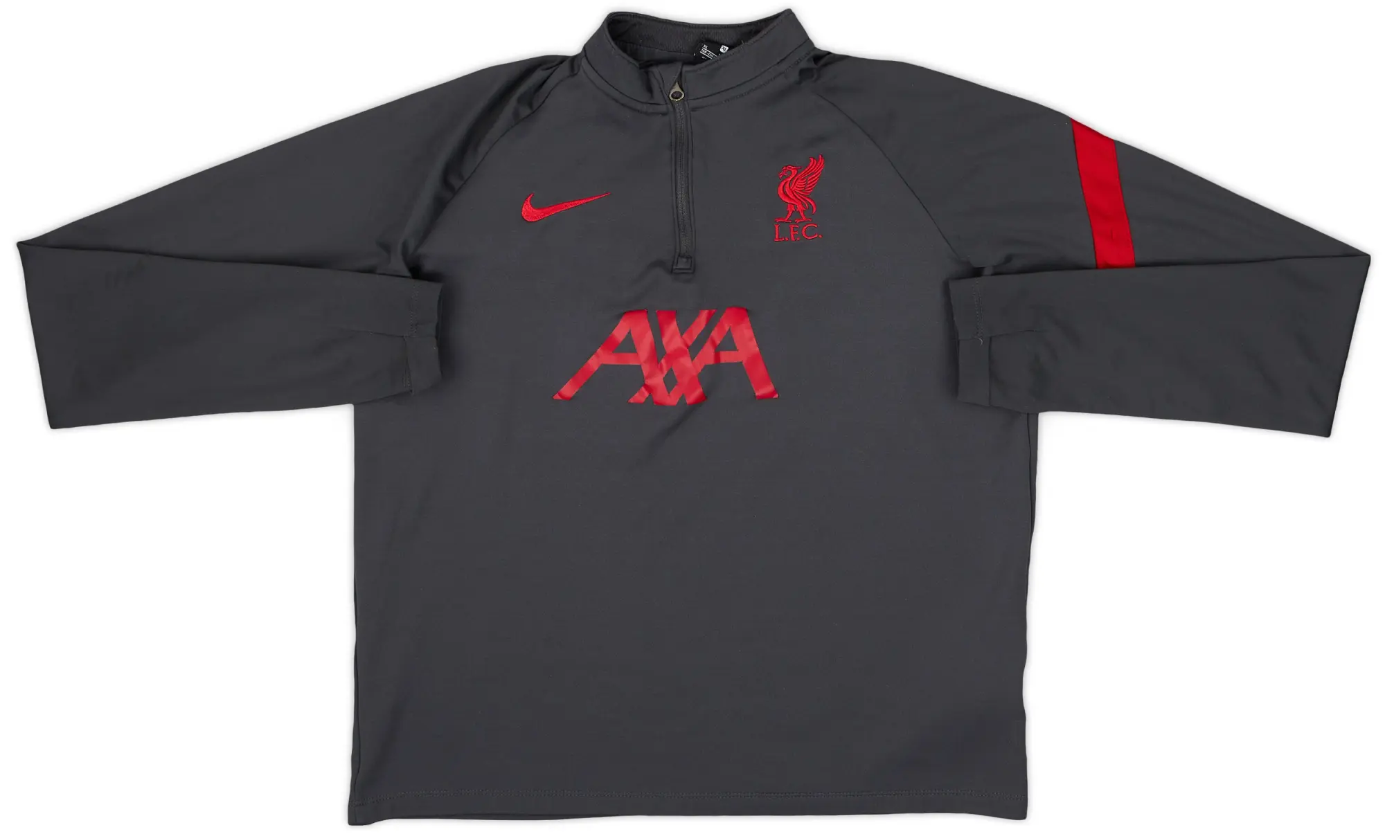 2020-21 Liverpool Nike 1/4 Zip Drill Top - 6/10 - (XL.Boys)