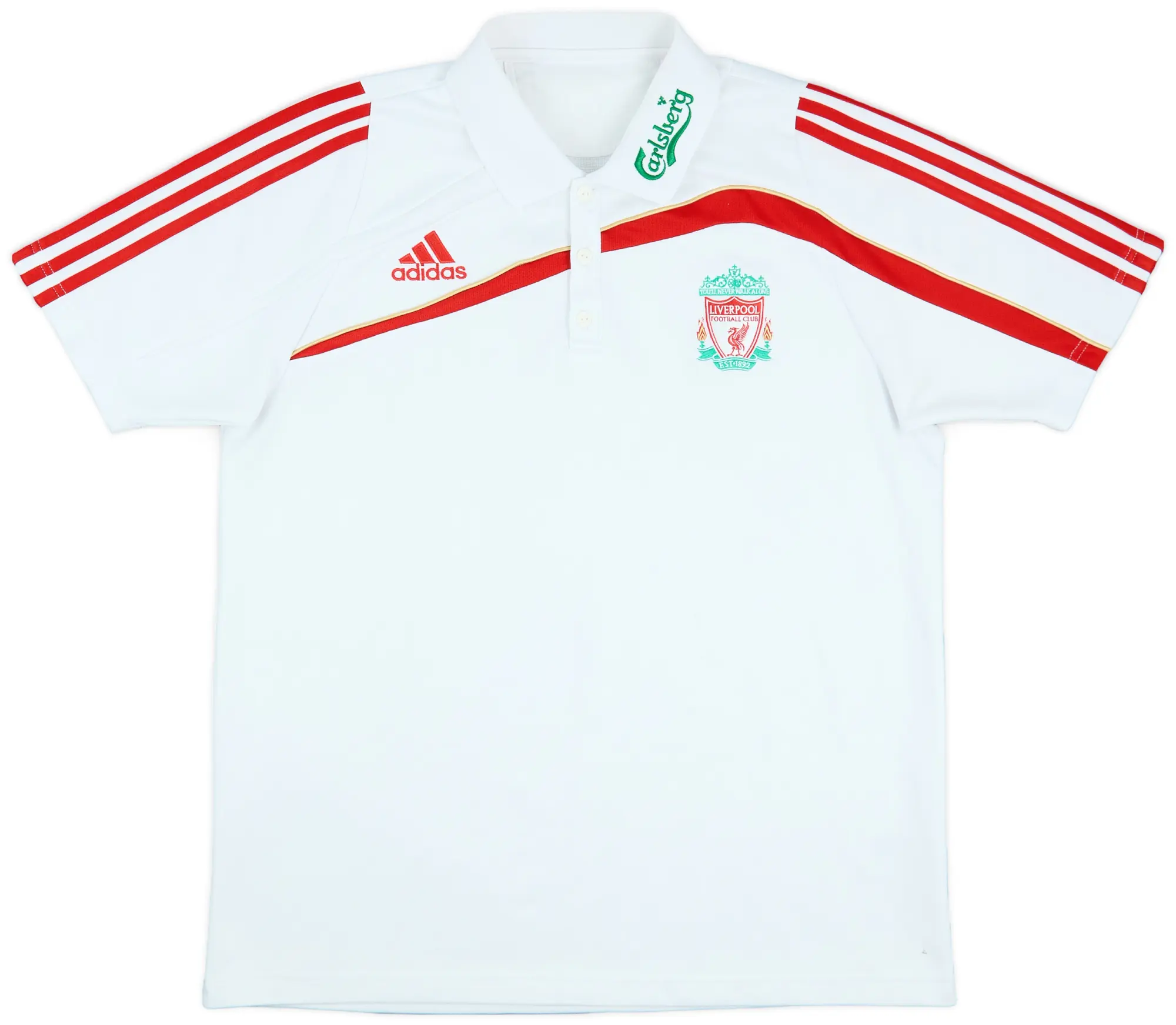 2009-10 Liverpool adidas Polo Shirt - 7/10 - (XL)