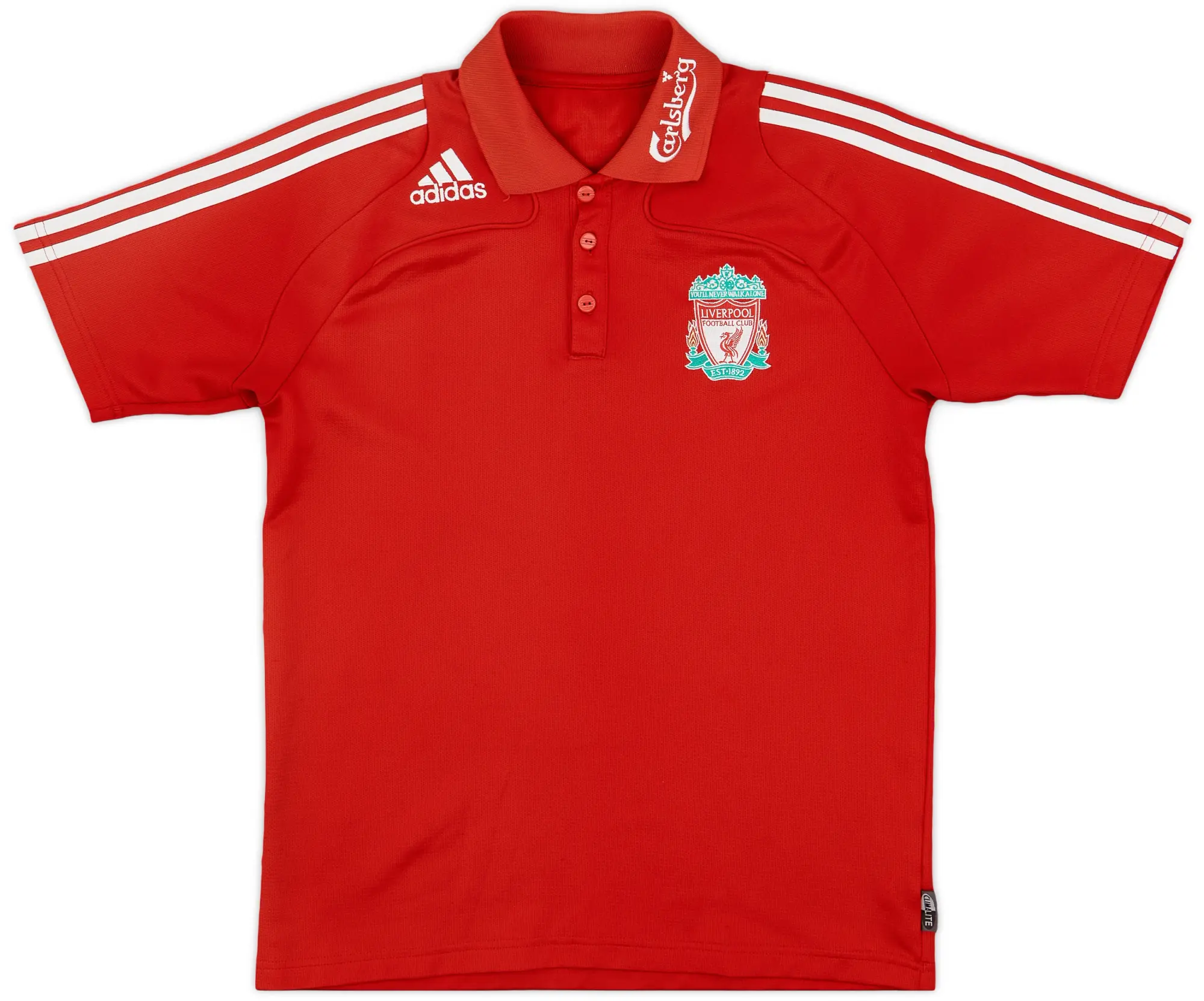 2008-09 Liverpool adidas Polo Shirt - 7/10 - (S)