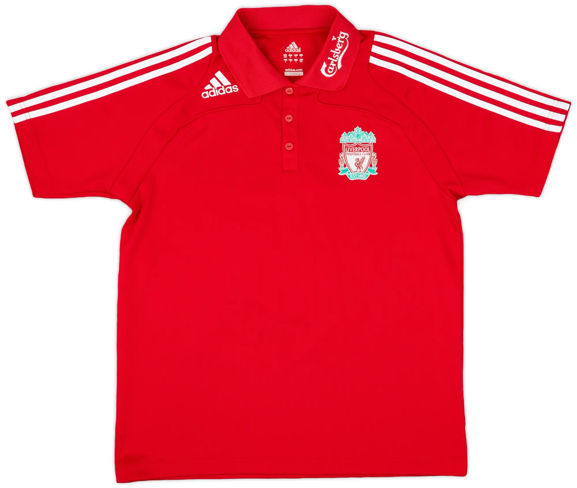 2008-09 Liverpool adidas Polo Shirt - 9/10 - (M/L)