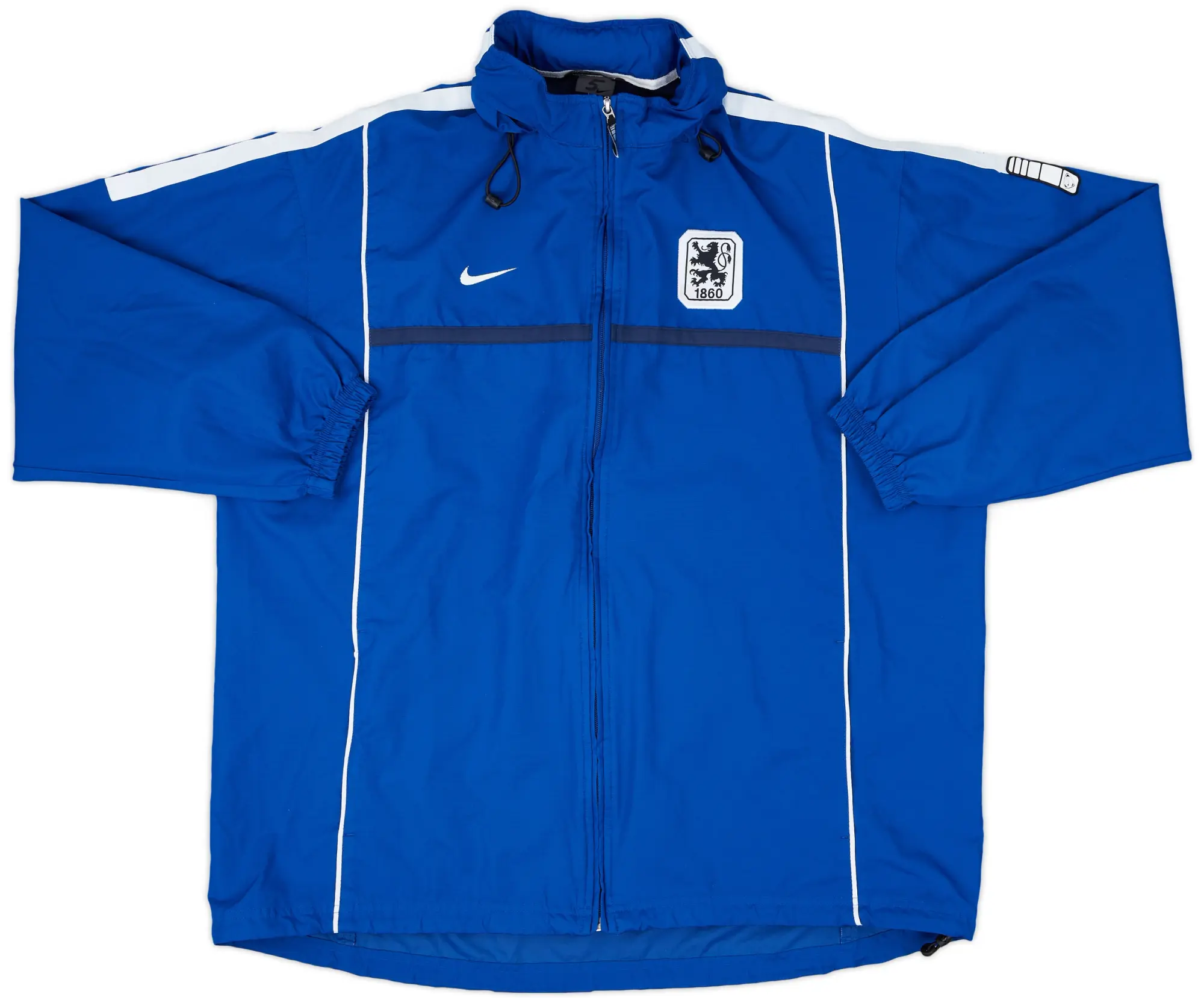 2002-03 1860 Munich Nike Player Issue Hooded Rain Jacket - 6/10 - (XL)