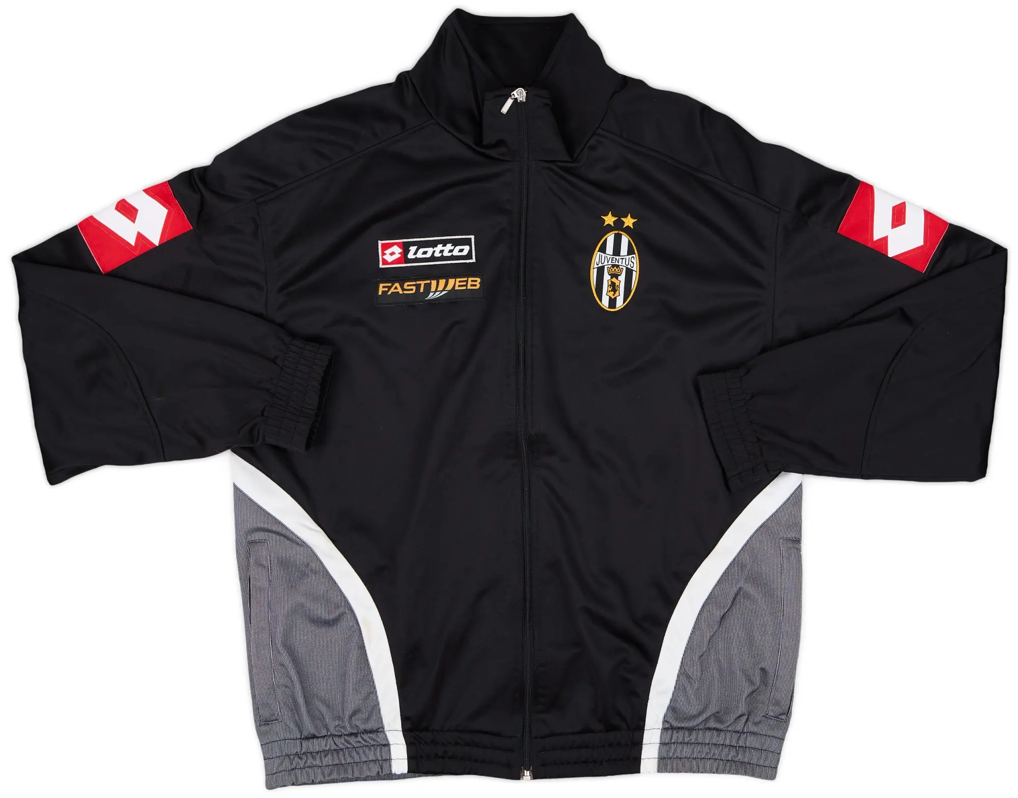 2001-02 Juventus Lotto Track Jacket - 8/10 - (L)