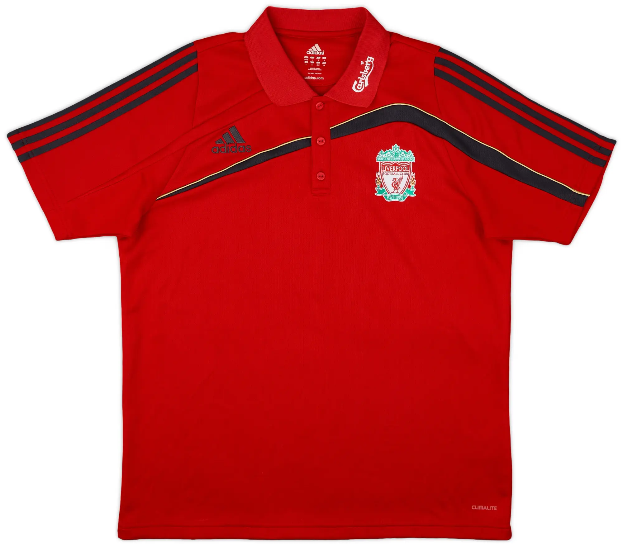 2009-10 Liverpool adidas Polo Shirt - 8/10 - (L/XL)