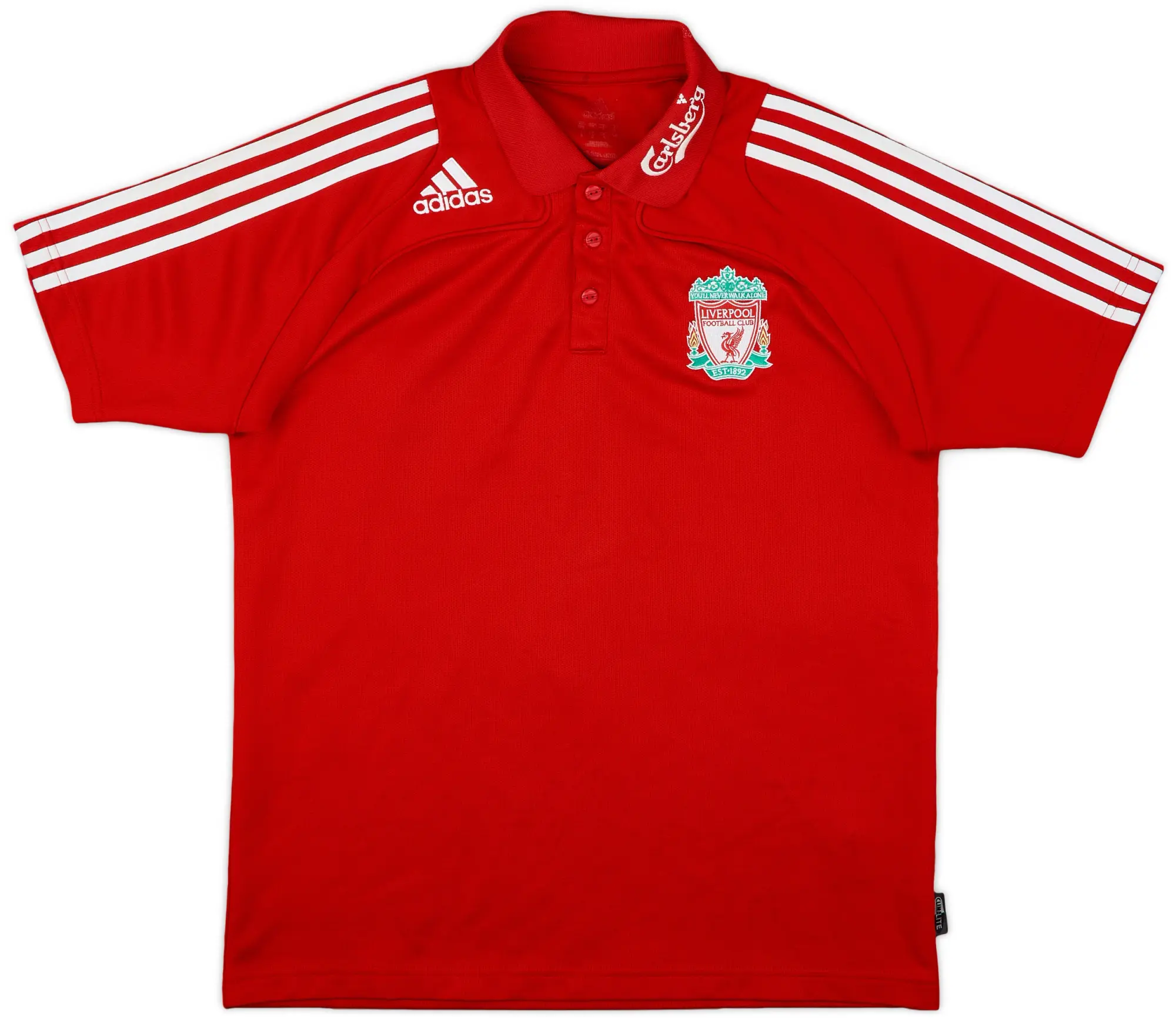 2008-09 Liverpool adidas Polo Shirt - 8/10 - (M)