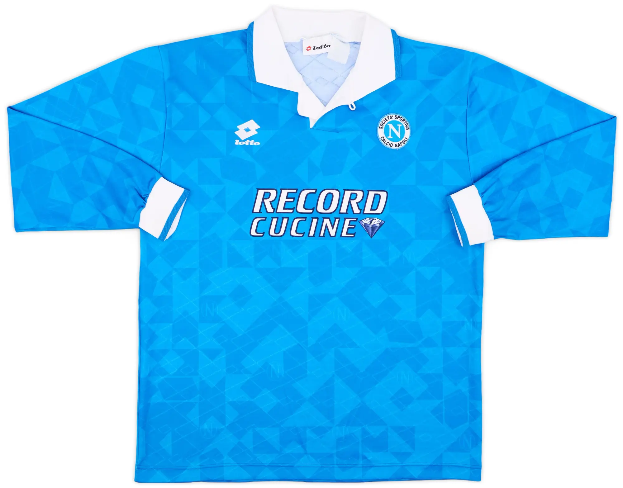 1994-96 Napoli Match Issue Home L/S Shirt #17