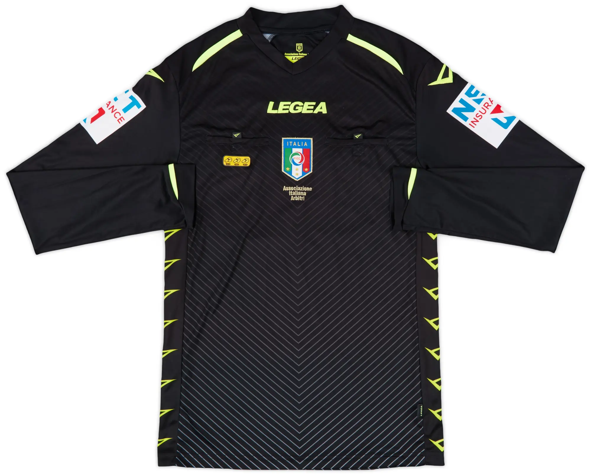 2014-15 Italy FIGC Legea Referee L/S Shirt - 9/10 - (M)