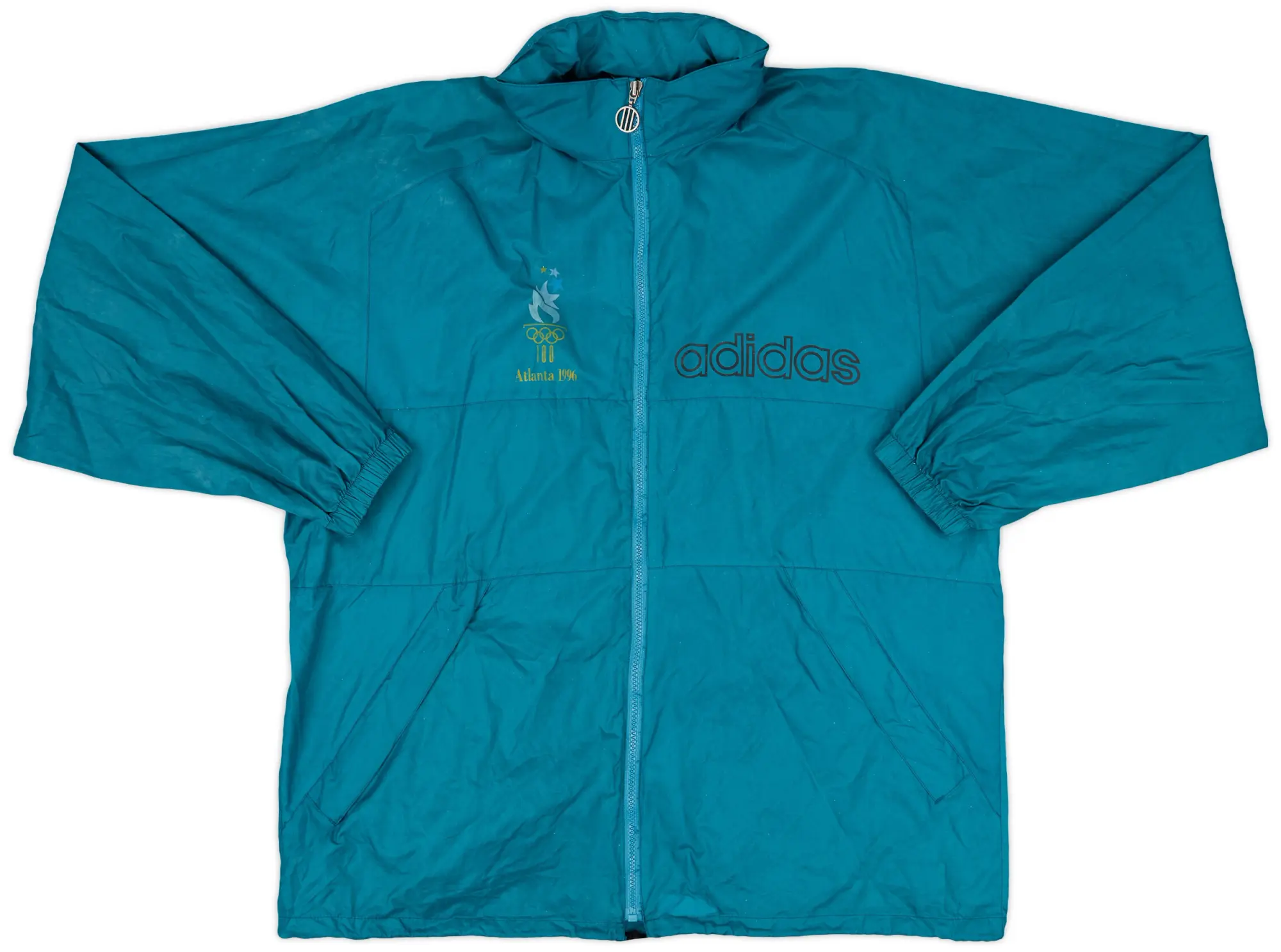 1996 Atlanta Olympic Games adidas Hooded Rain Jacket - 6/10 - (L)