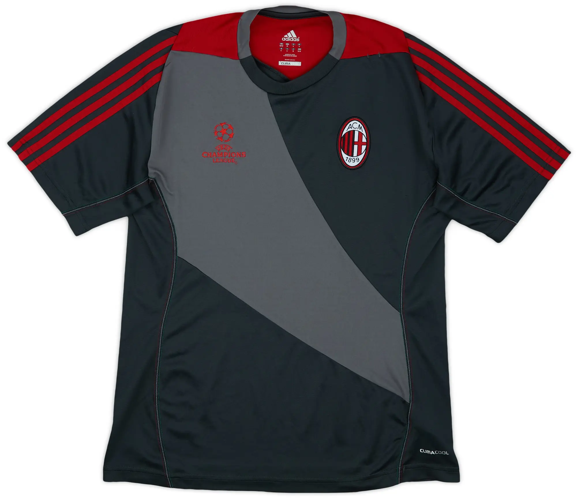 2012-13 AC Milan CL adidas Training Shirt - 9/10 - (M/L)
