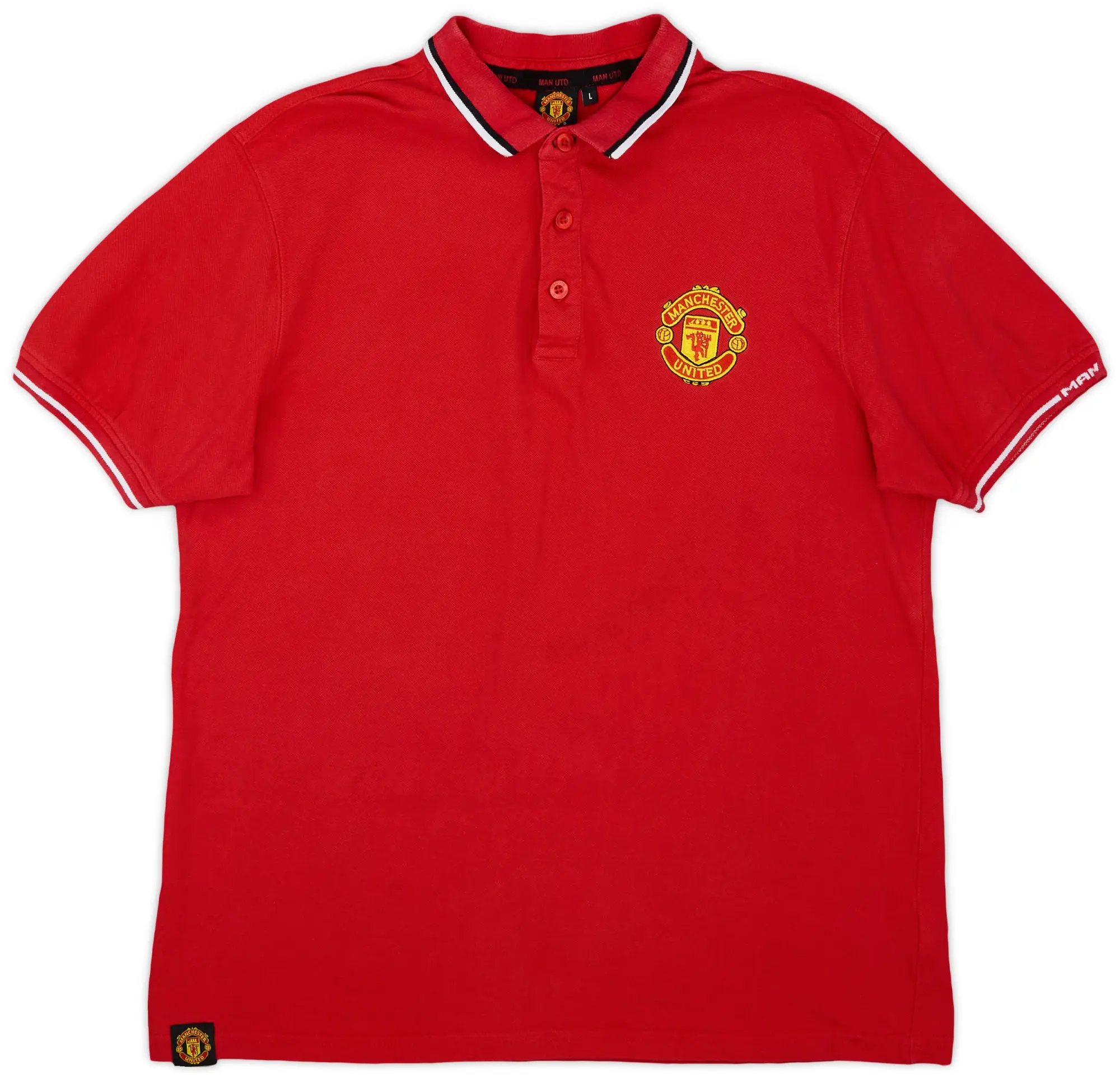2010-11 Manchester United Polo Shirt - 8/10 - (L)