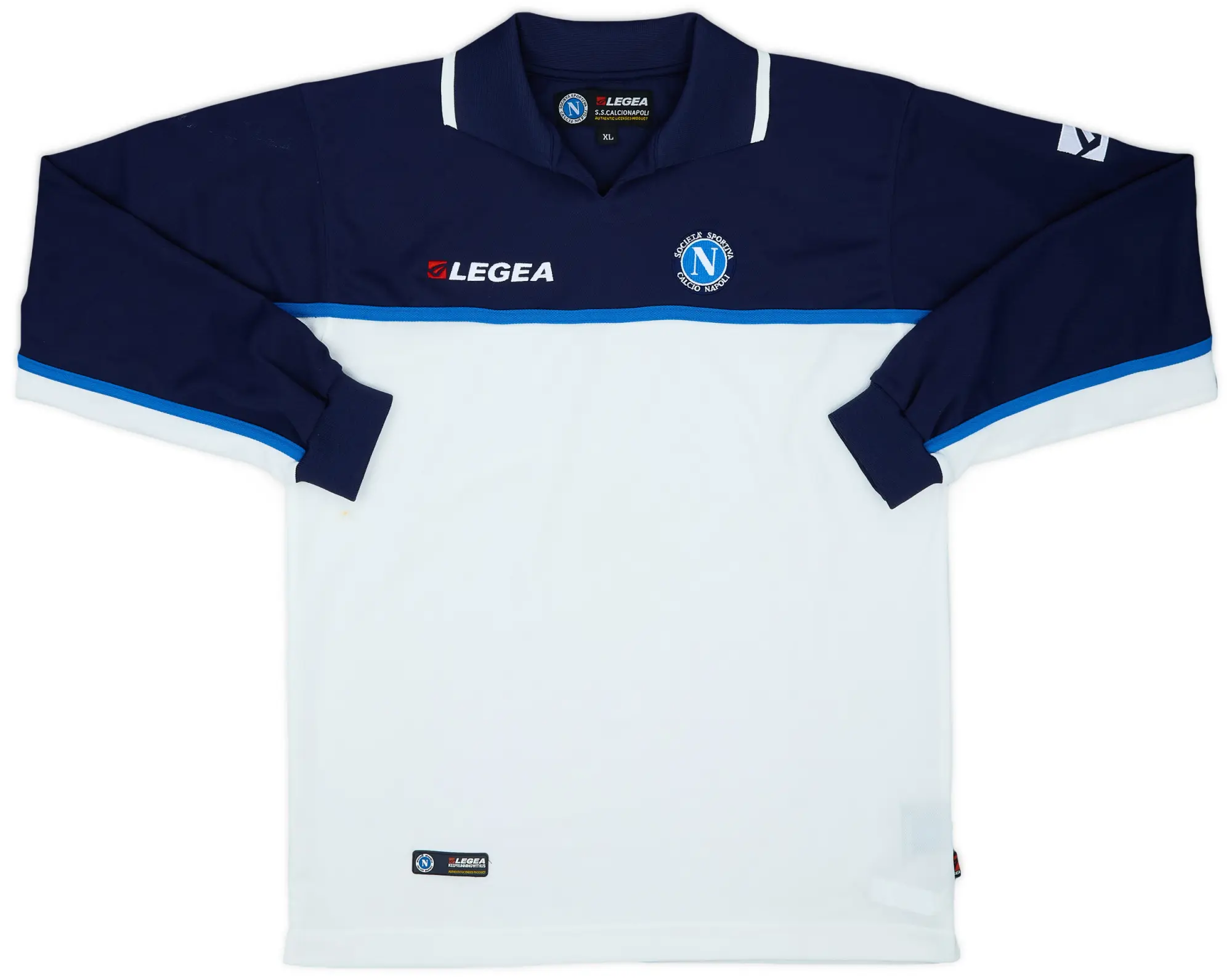 2003-04 Napoli Legea Polo L/S Shirt - 7/10 - (XL)