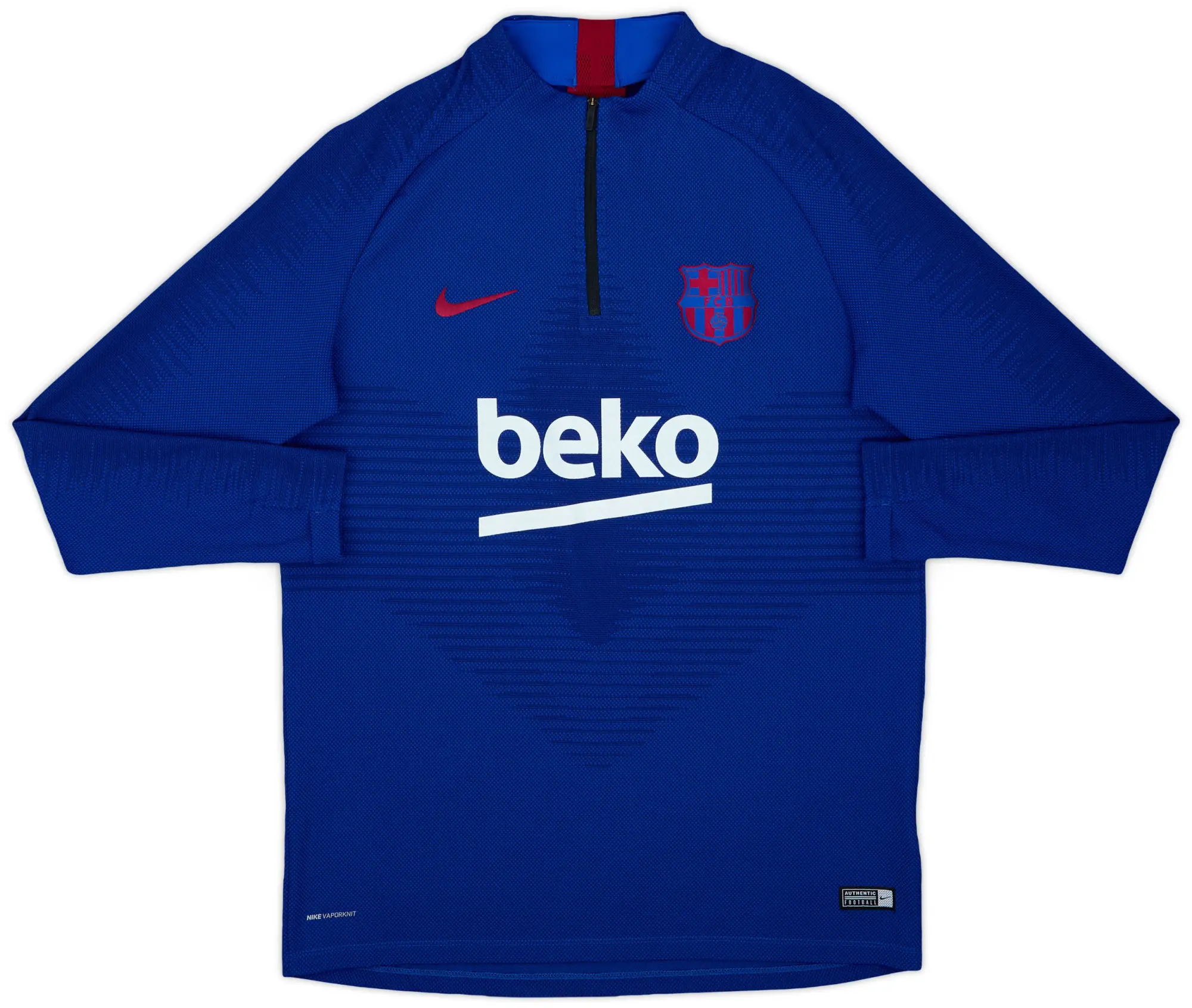2019-20 Barcelona Nike Vaporknit 1/4 Zip Drill Top - 7/10 - (L)