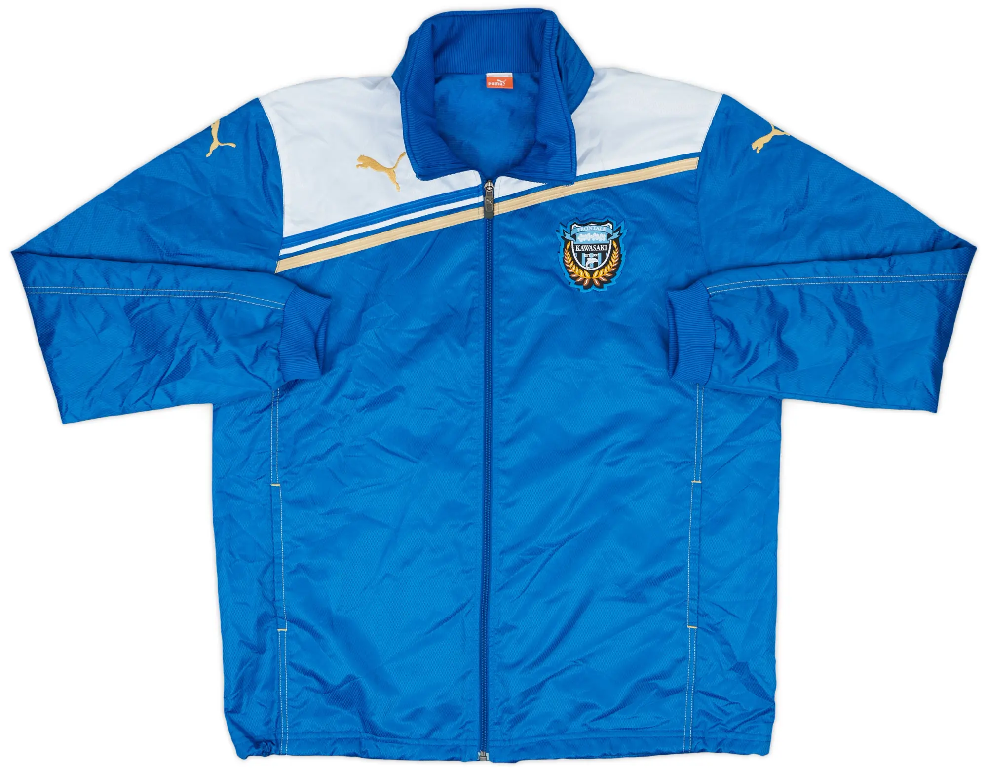 2011 Kawasaki Frontale Puma Hooded Rain Jacket - 9/10 - (XL)