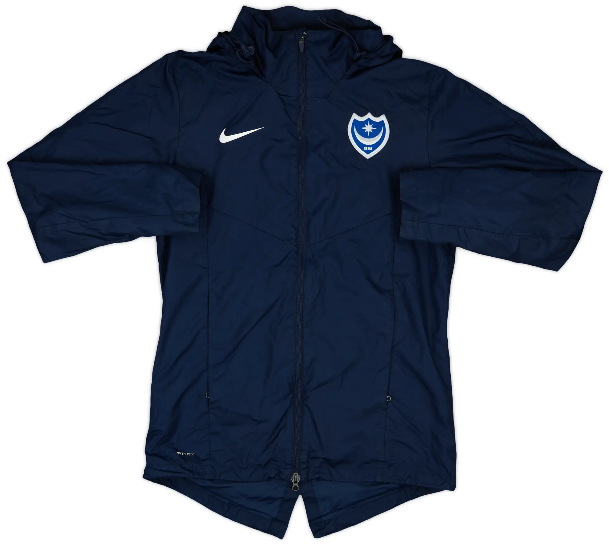 2018-19 Portsmouth Nike Hooded Rain Jacket - 9/10 - (M)