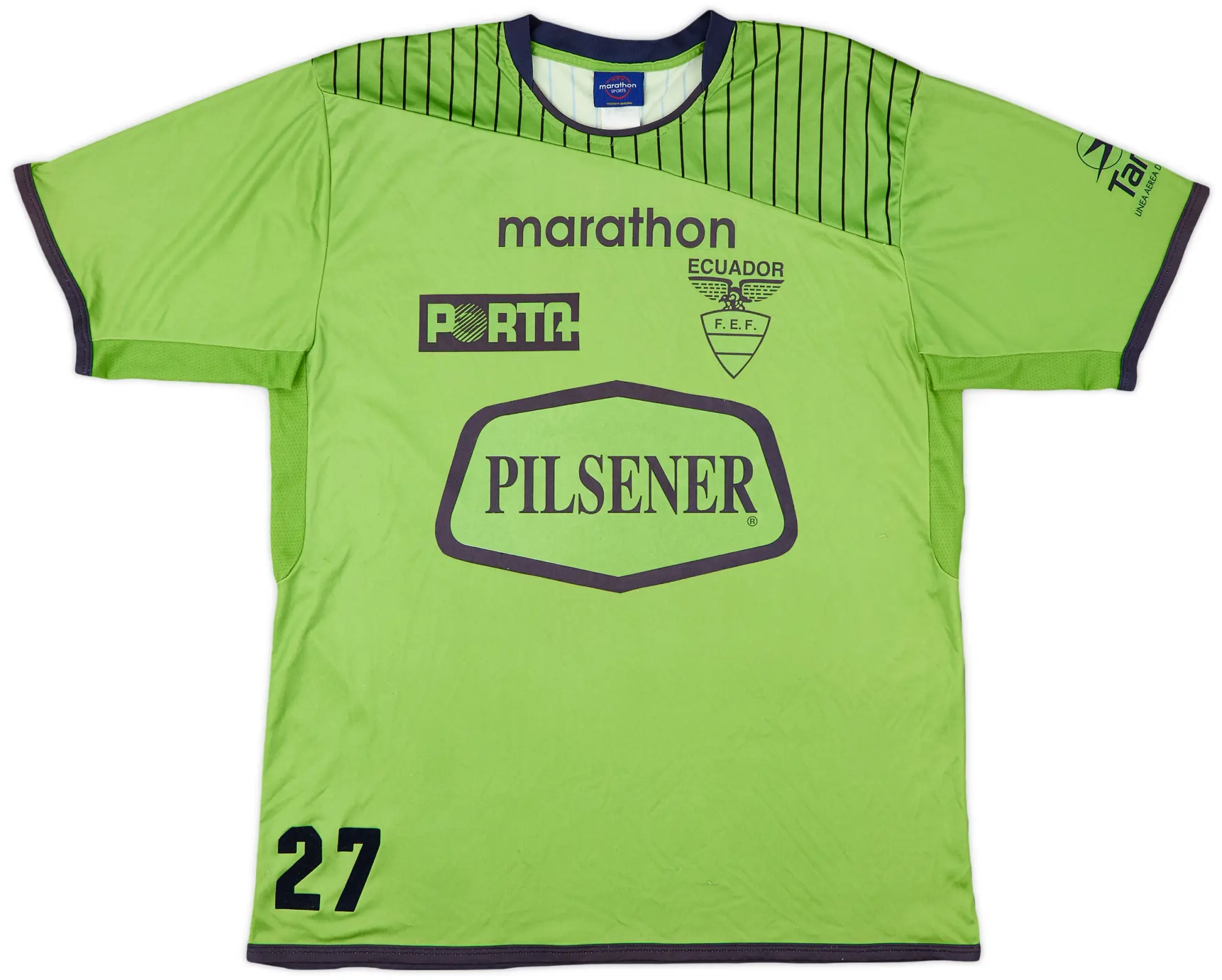 2002 Ecuador Player Issue Marathon Training Shirt #27 - 8/10 - (XL)