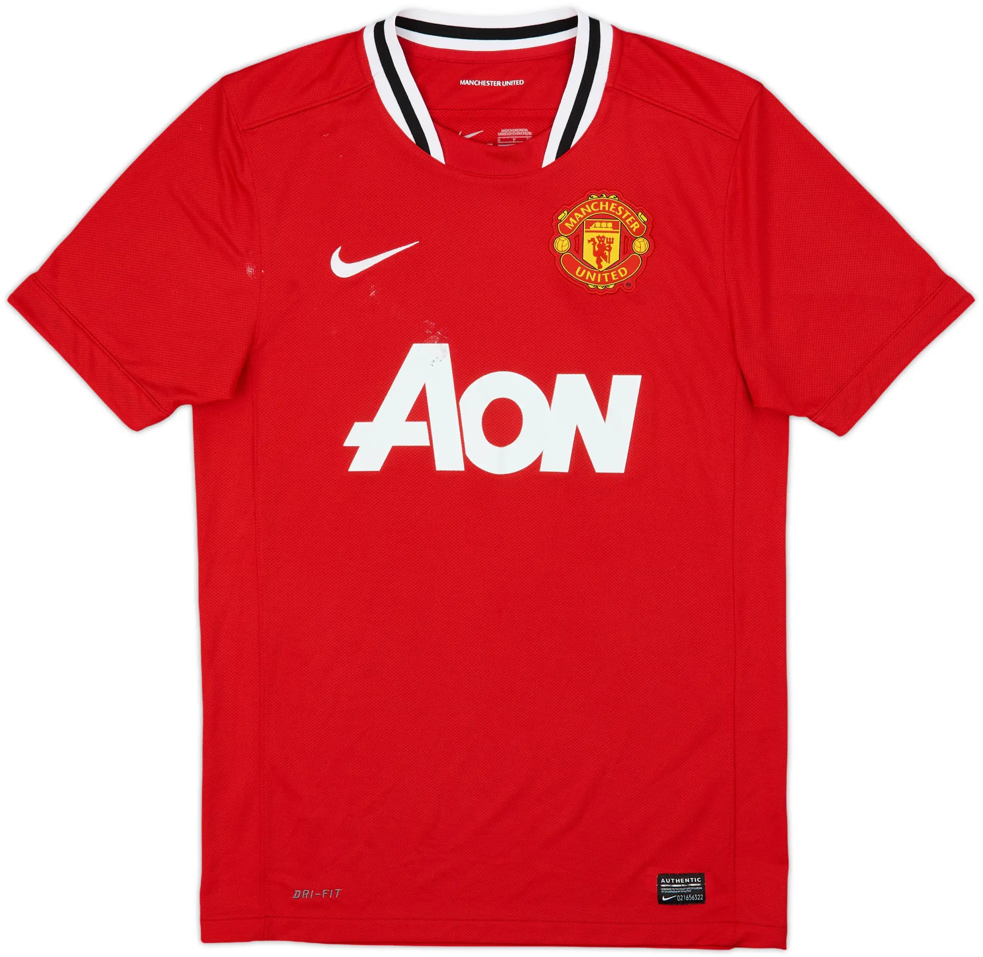 2011-12 Manchester United Home Shirt J.S. Park #13 - 5/10 - (M)