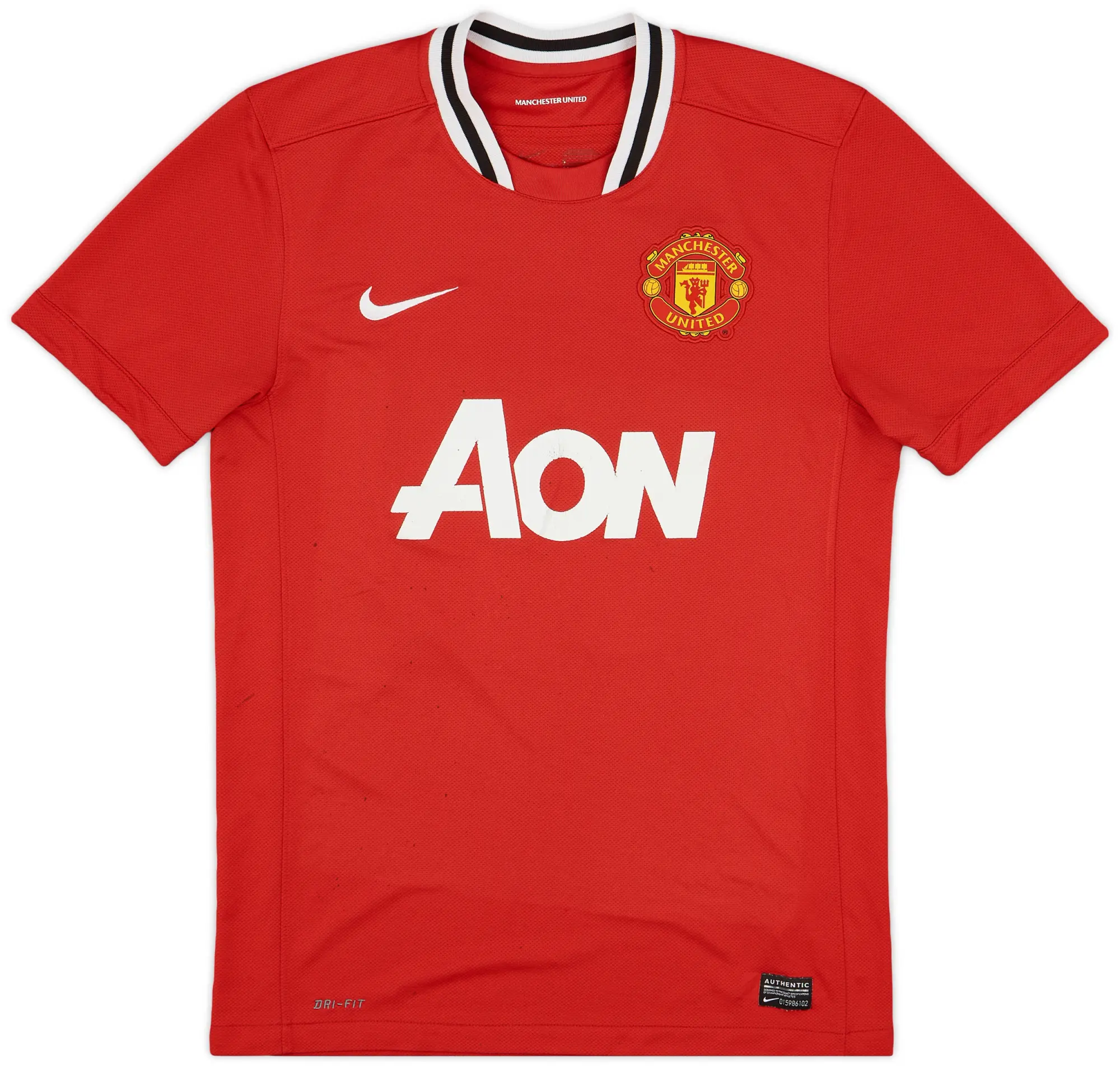 2011-12 Manchester United Home Shirt J.S. Park #13 - 5/10 - (M)