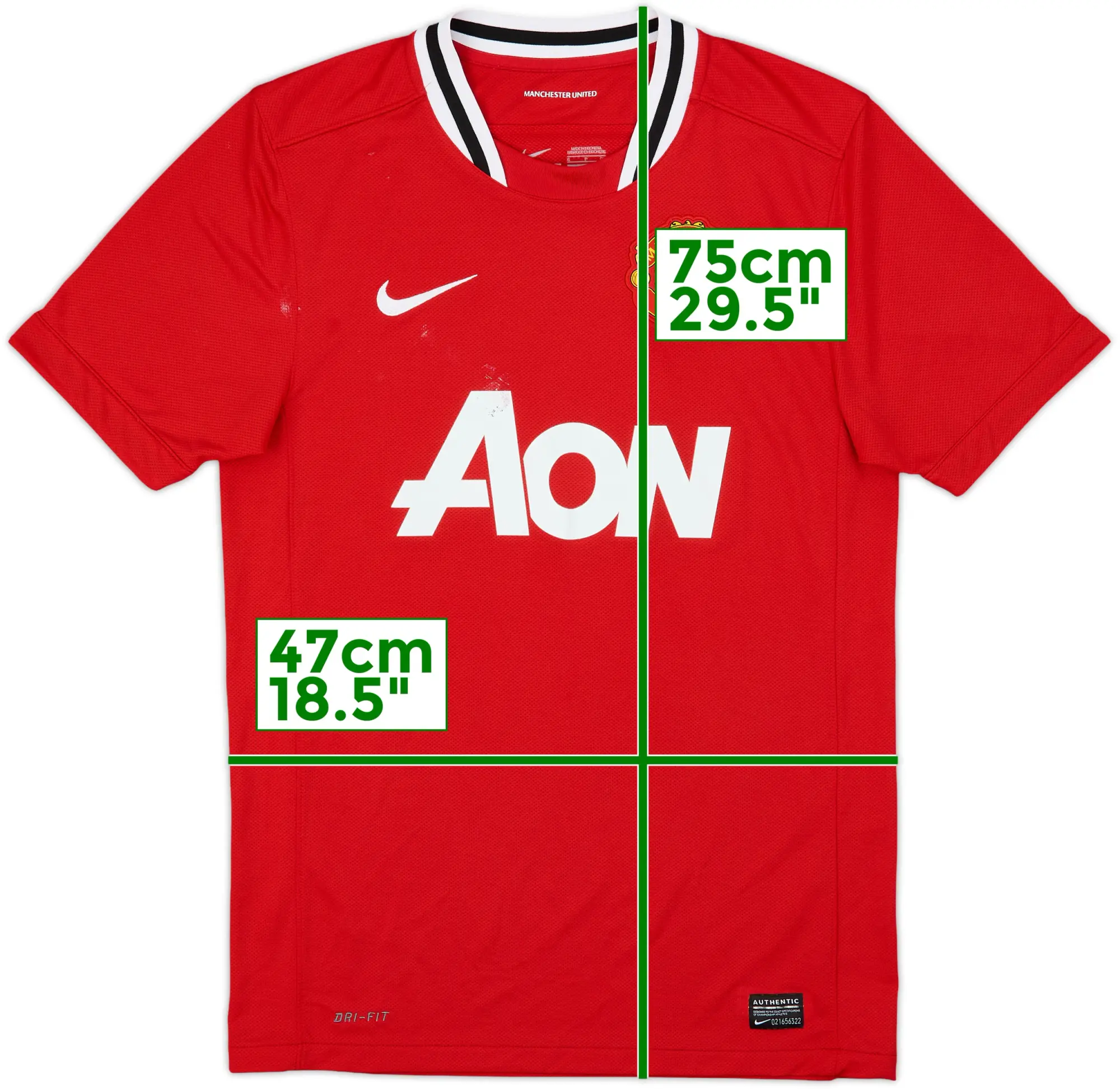2011-12 Manchester United Home Shirt J.S. Park #13 - 5/10 - (M)