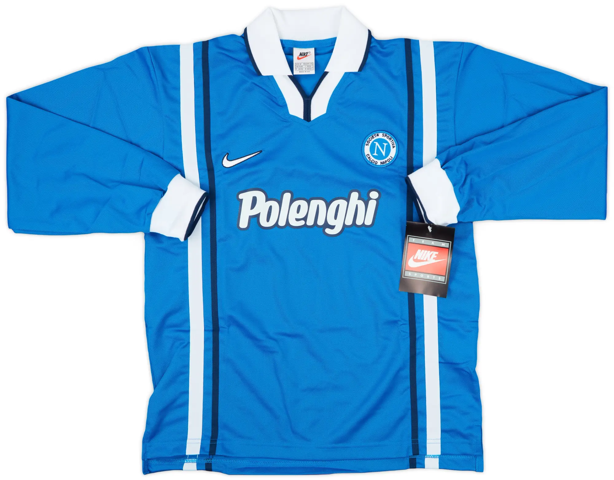 1997-98 Napoli Player Issue Home L/S Shirt (M)
