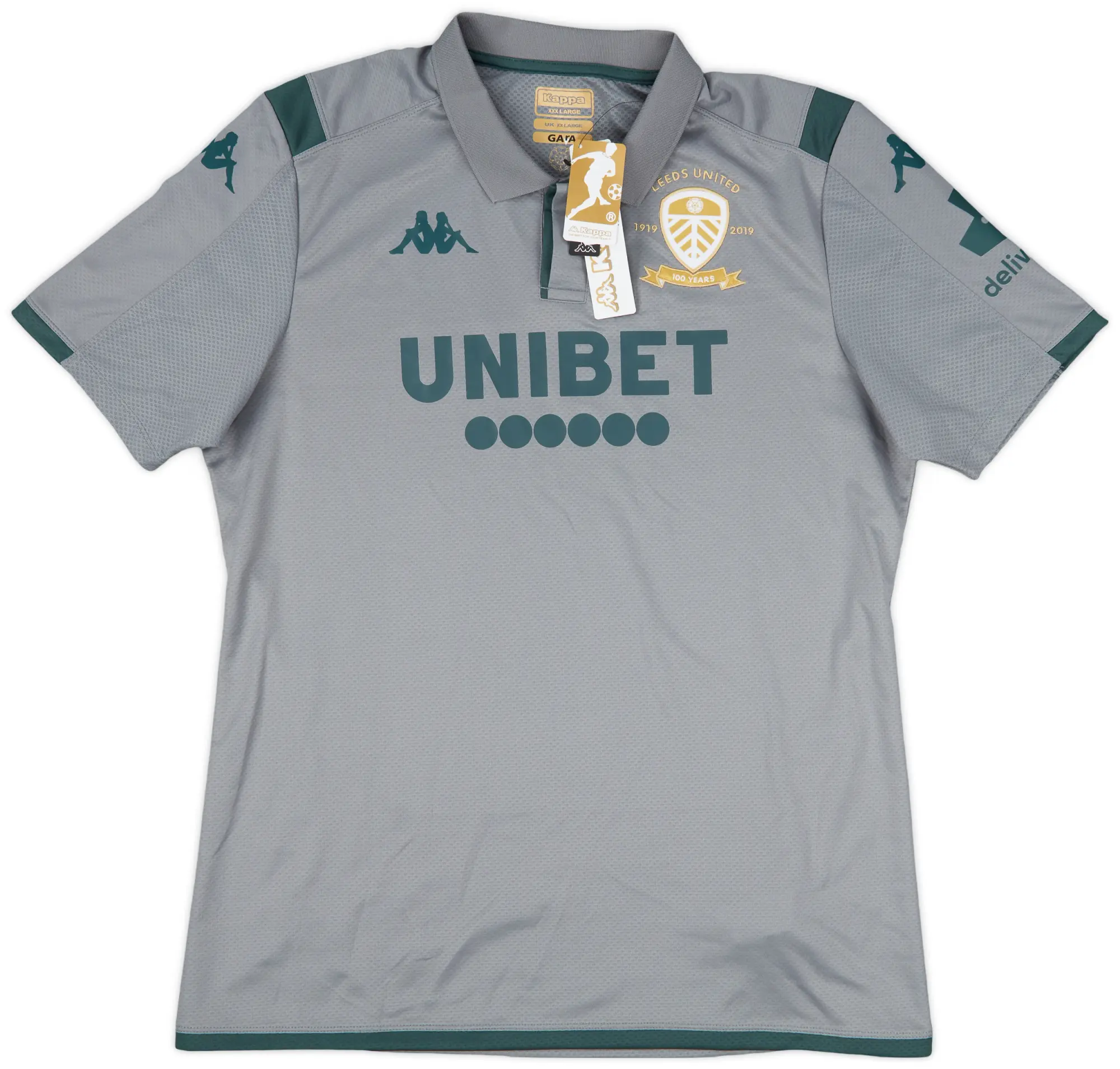 2019-20 Leeds United Kappa Polo Shirt (XXL)