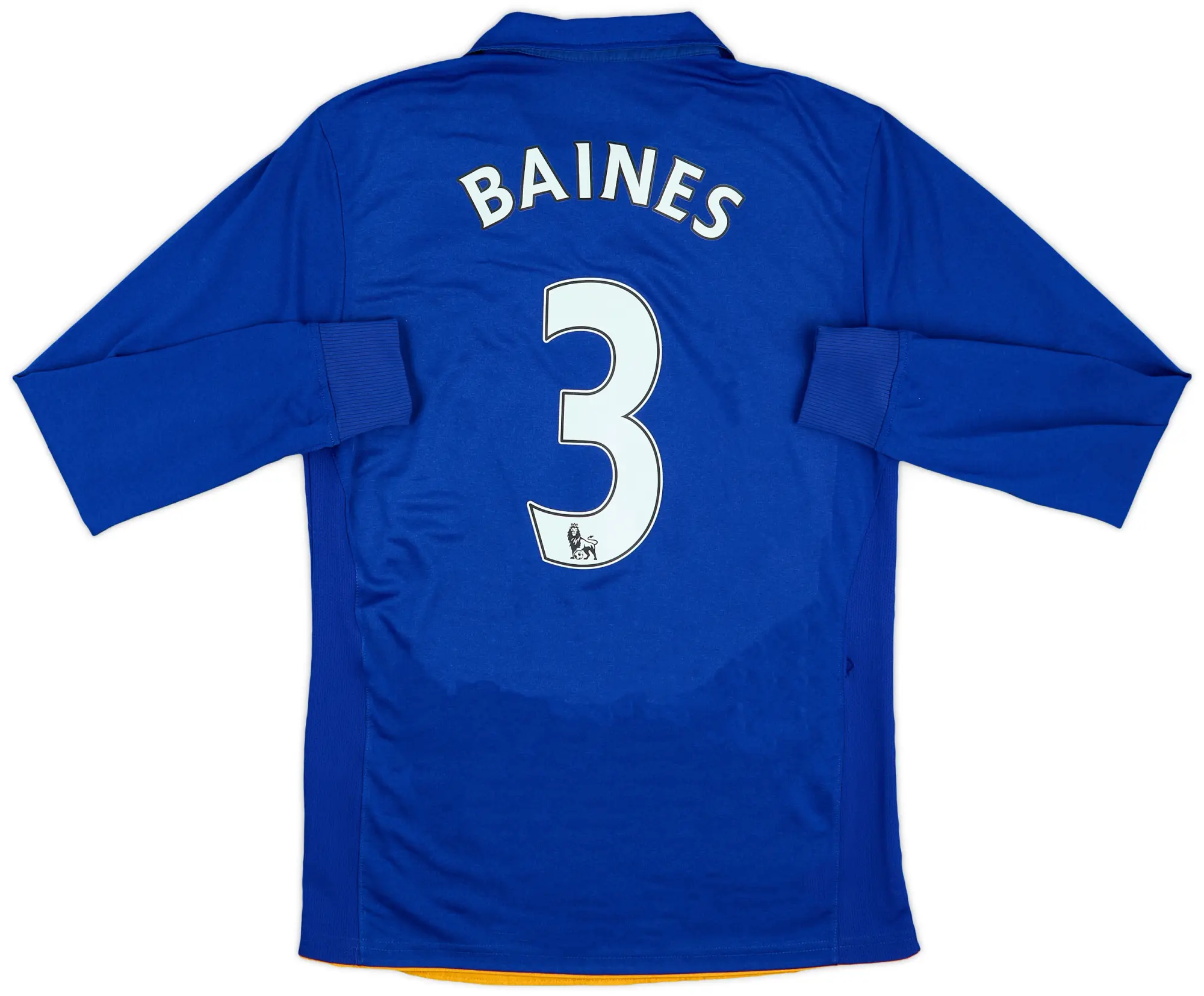 2011-12 Everton Home L/S Shirt Baines #3 - 5/10 - (S)