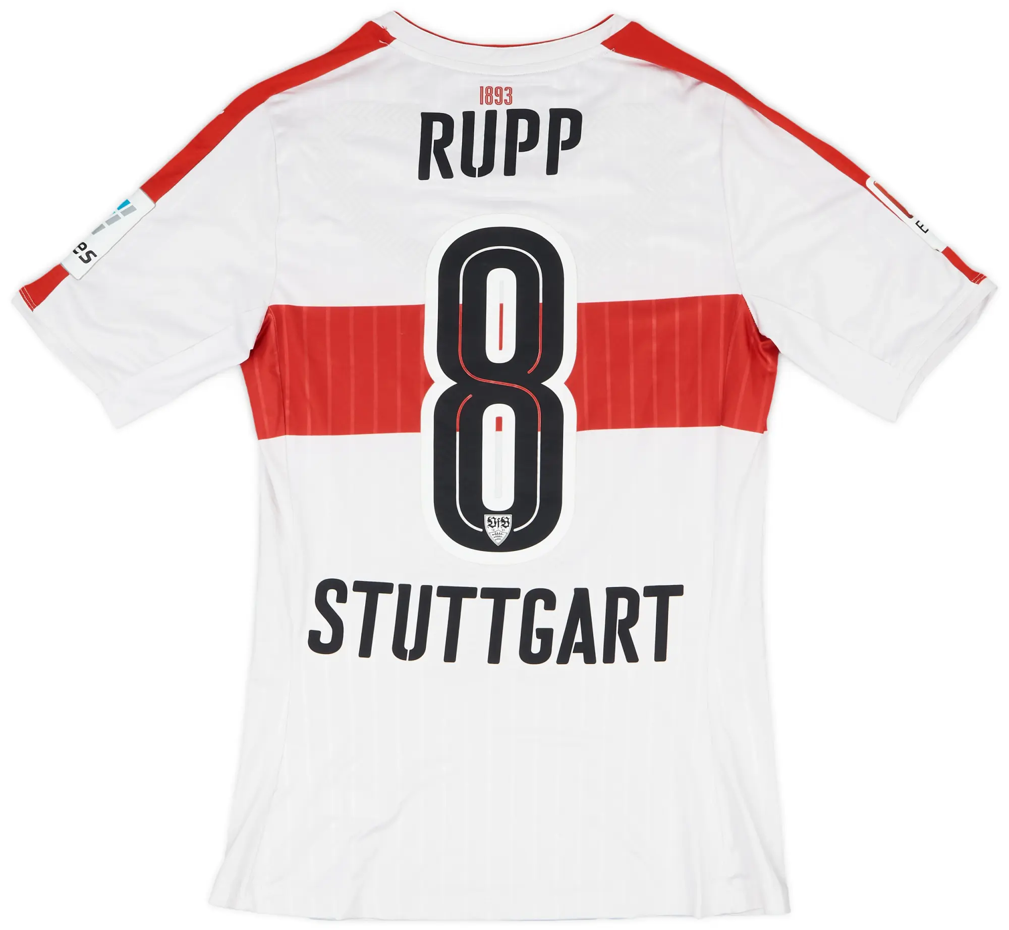 2016-17 Stuttgart Player Issue Home Shirt Rupp #8 - 7/10 - (M)