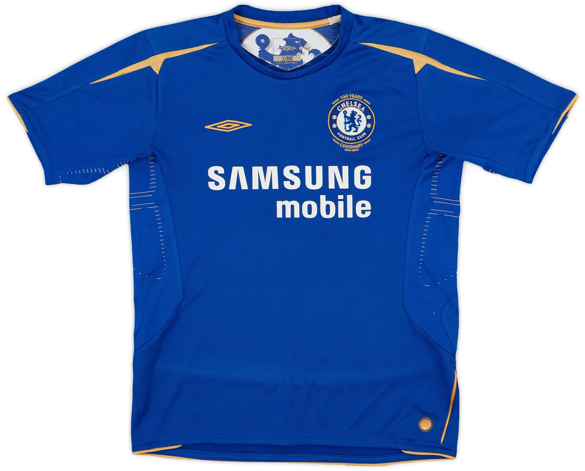 2005-06 Chelsea Centenary Home Shirt - 8/10 - (L.Boys)
