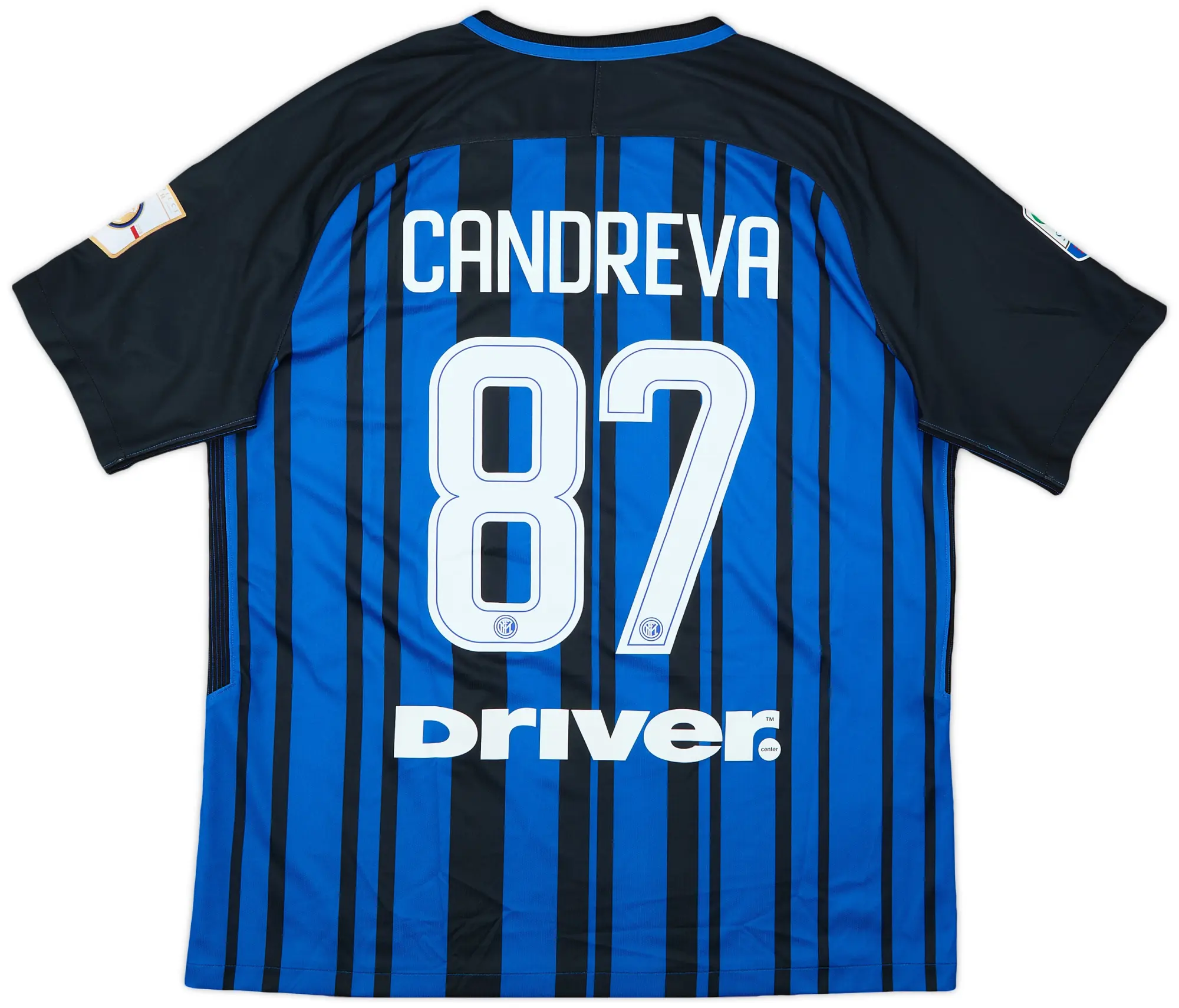 2017-18 Inter Milan Home Shirt Candreva #87 - 10/10 - (XL)