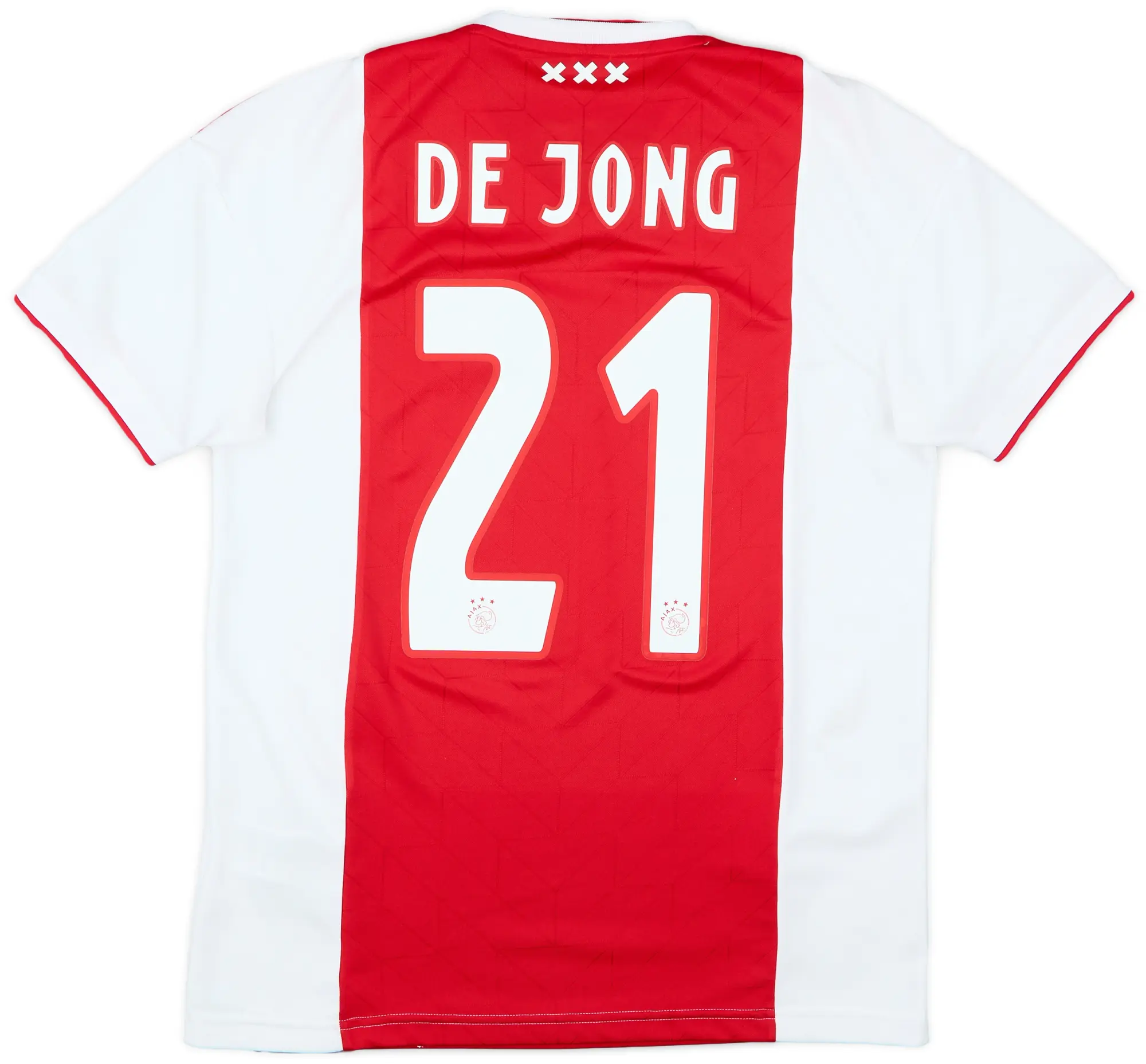 2018-19 Ajax Home Shirt De Jong #21 - 9/10 - (S)