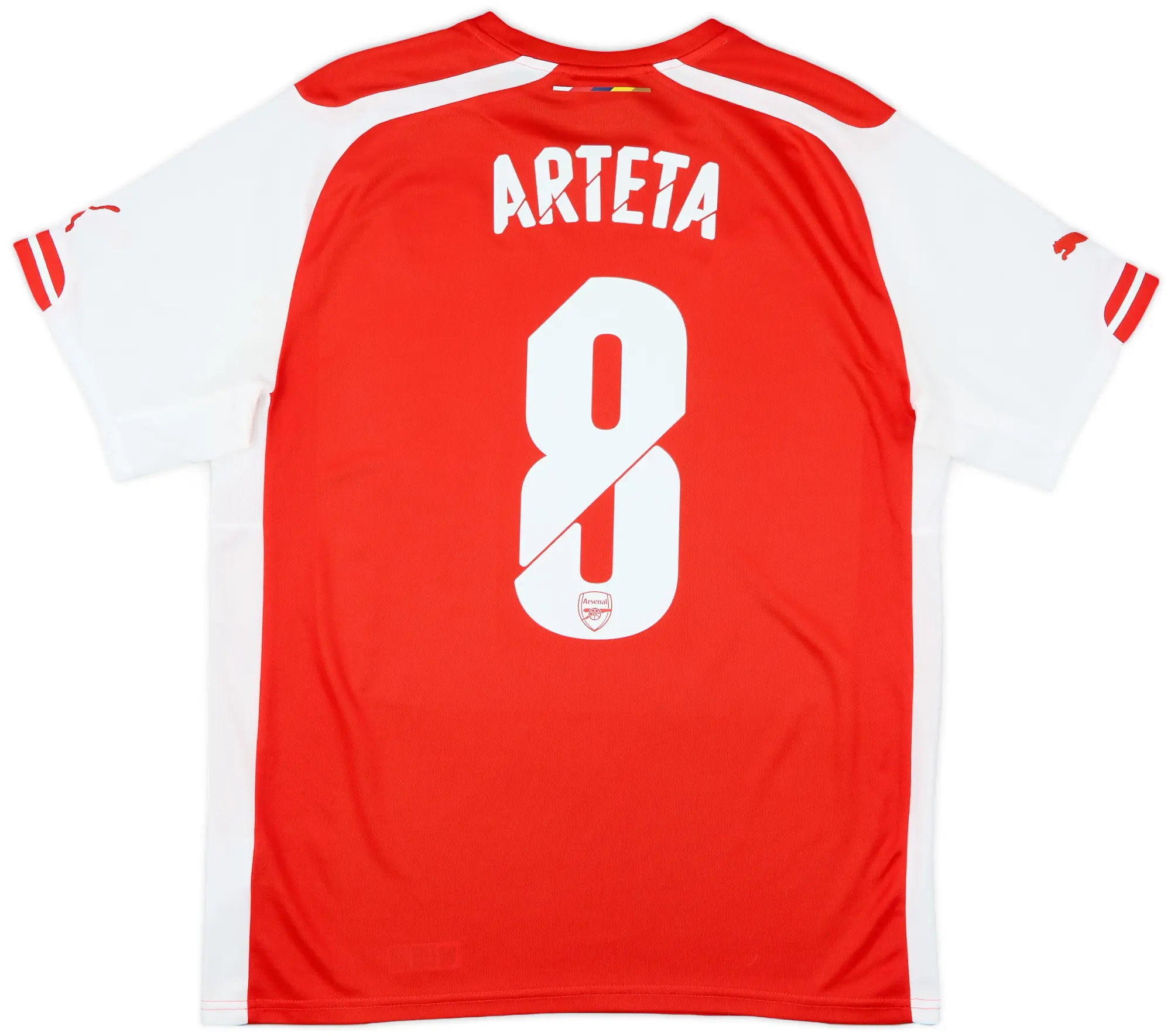 2014-15 Arsenal Home Shirt Arteta #8 - 8/10 - (L)