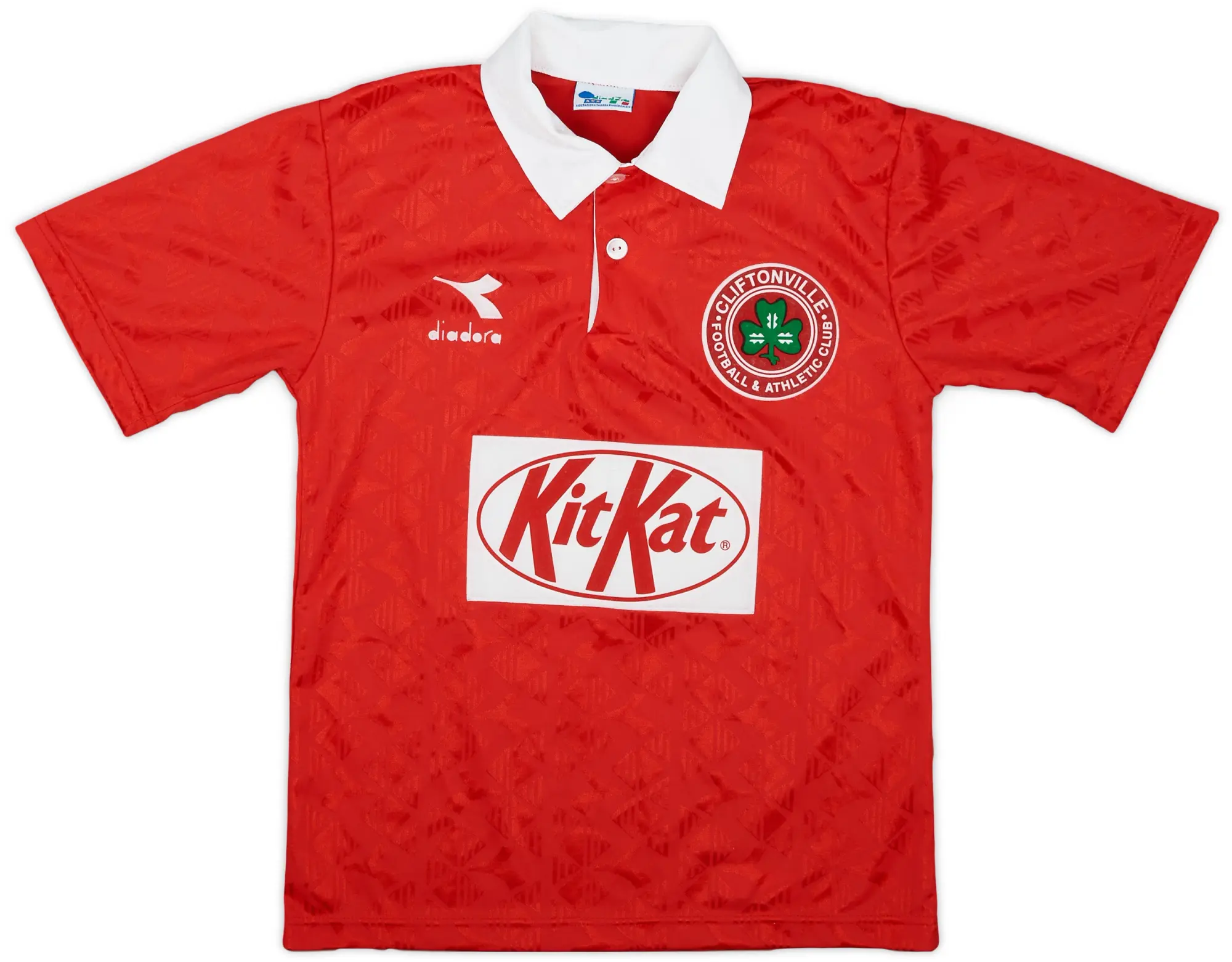 1995-96 Cliftonville Home Shirt - 8/10 - (L.Boys)